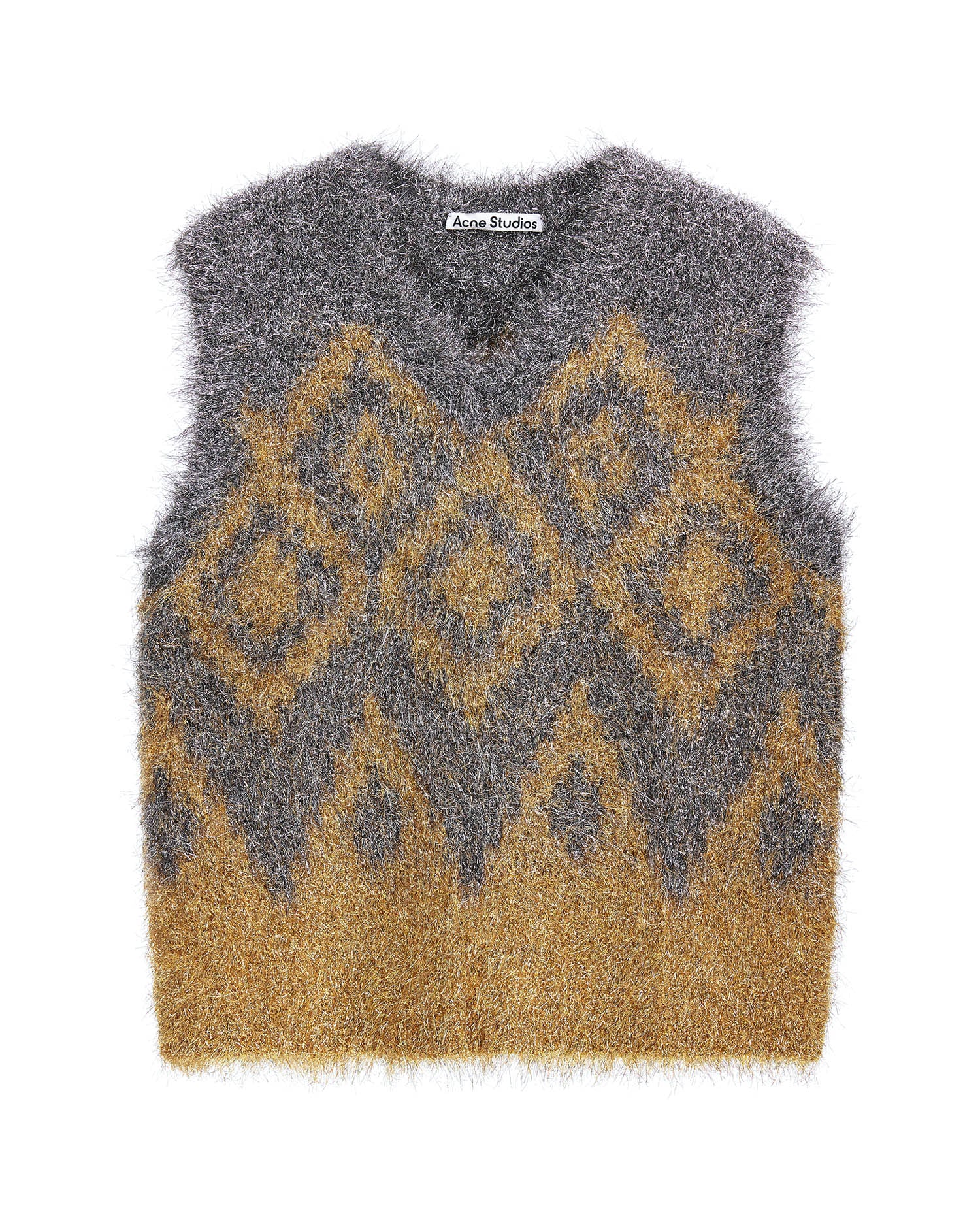 Metallic knit vest