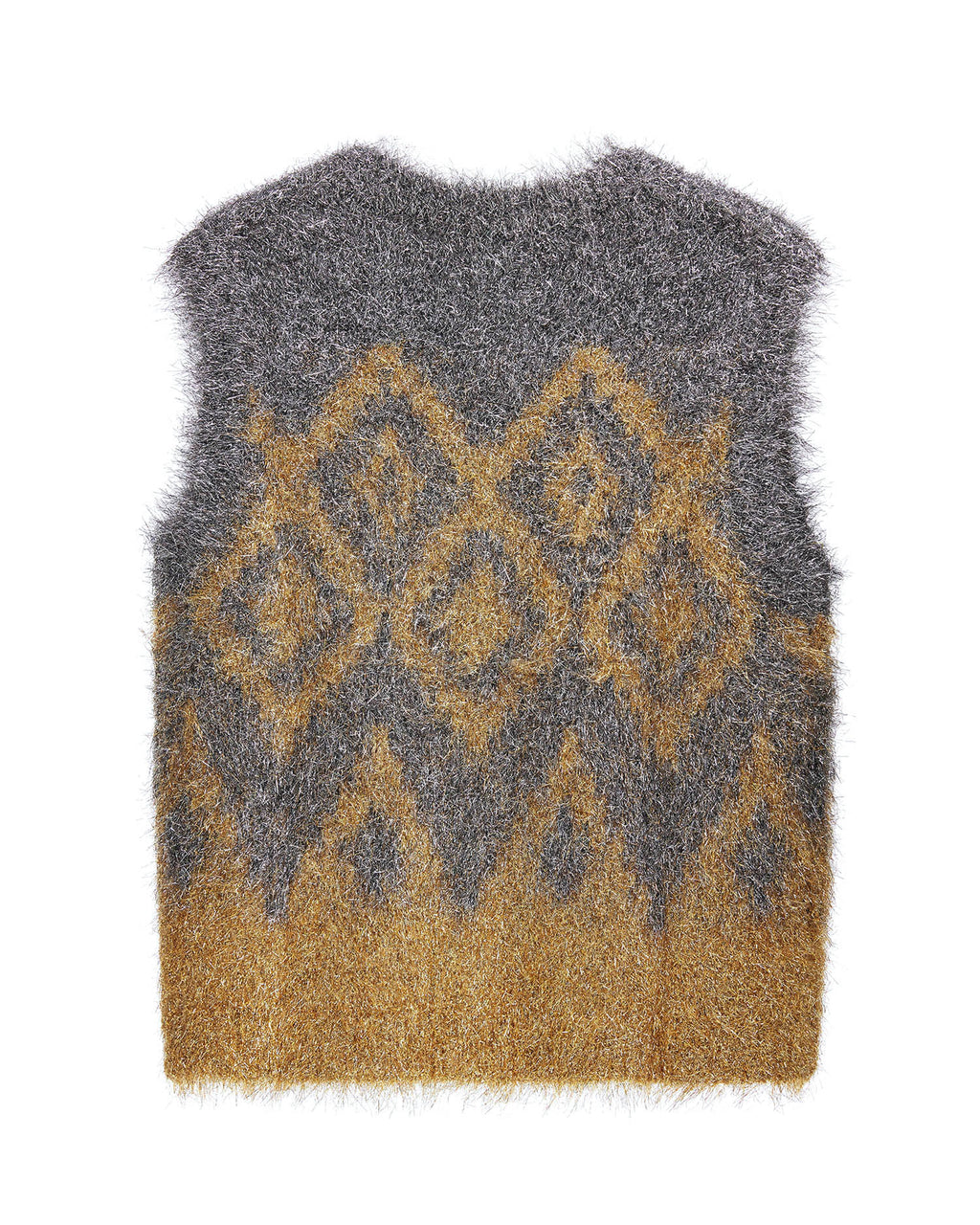 Metallic knit vest