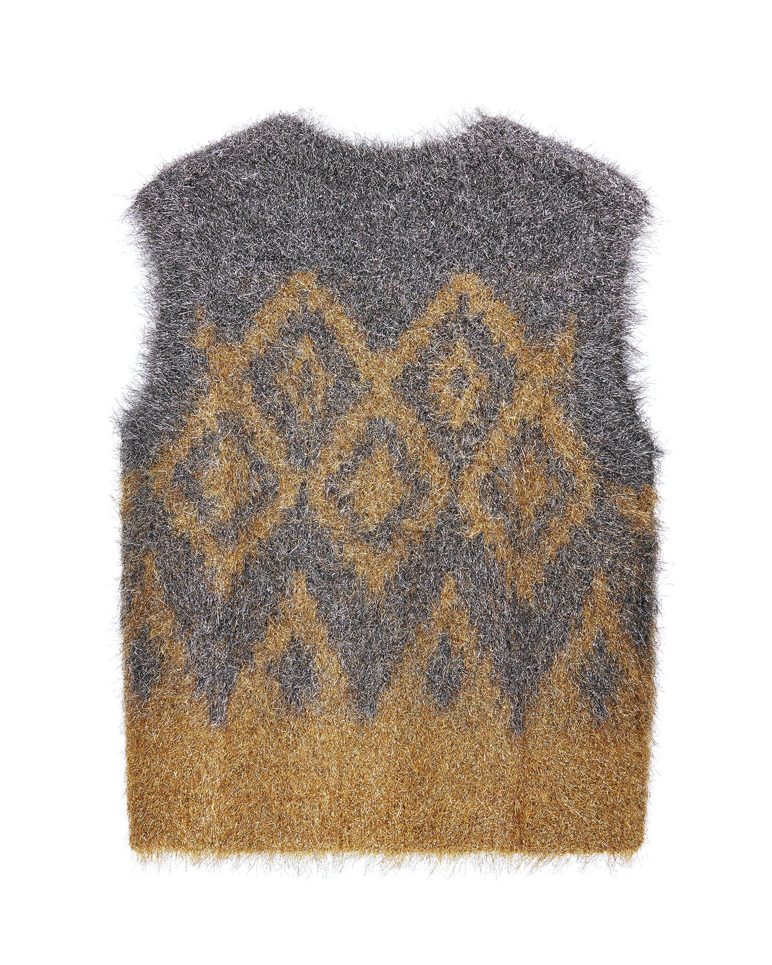 Metallic knit vest