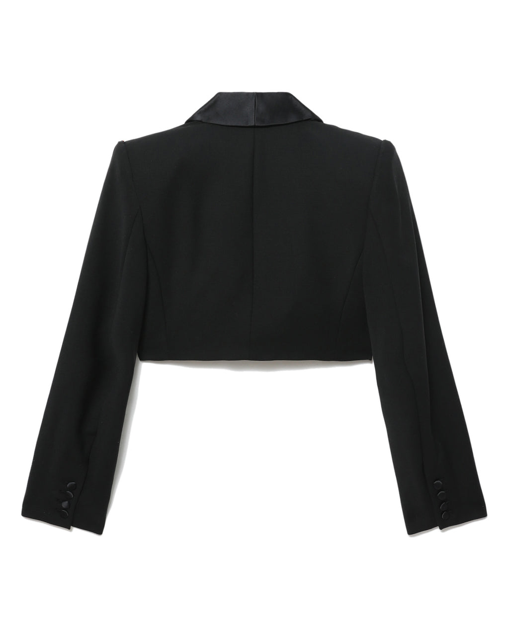 Deco bow slit crop blazer