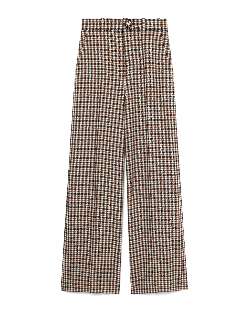 Crystal button trousers