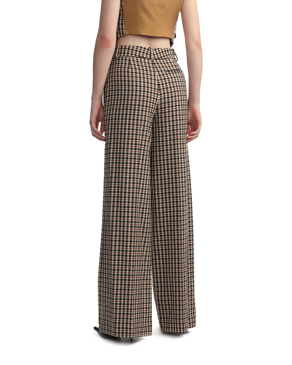 Crystal button trousers