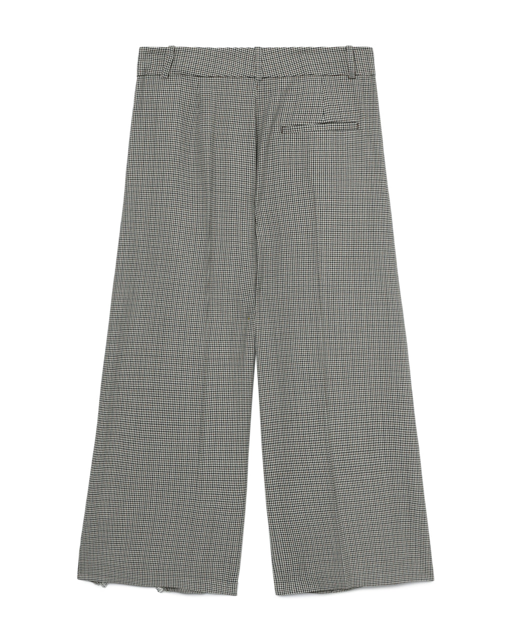 Distressed crystal cropped pants