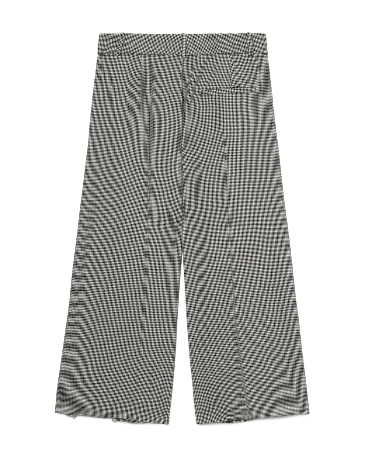 Distressed crystal cropped pants