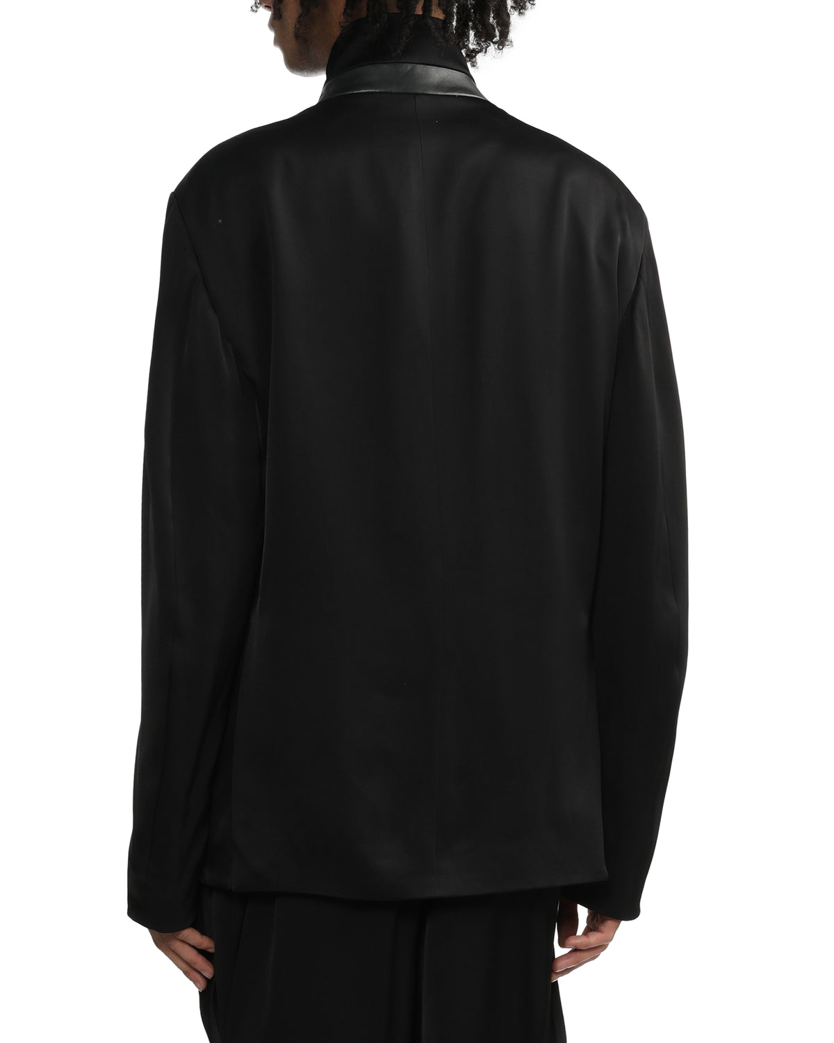 Stand collar blazer