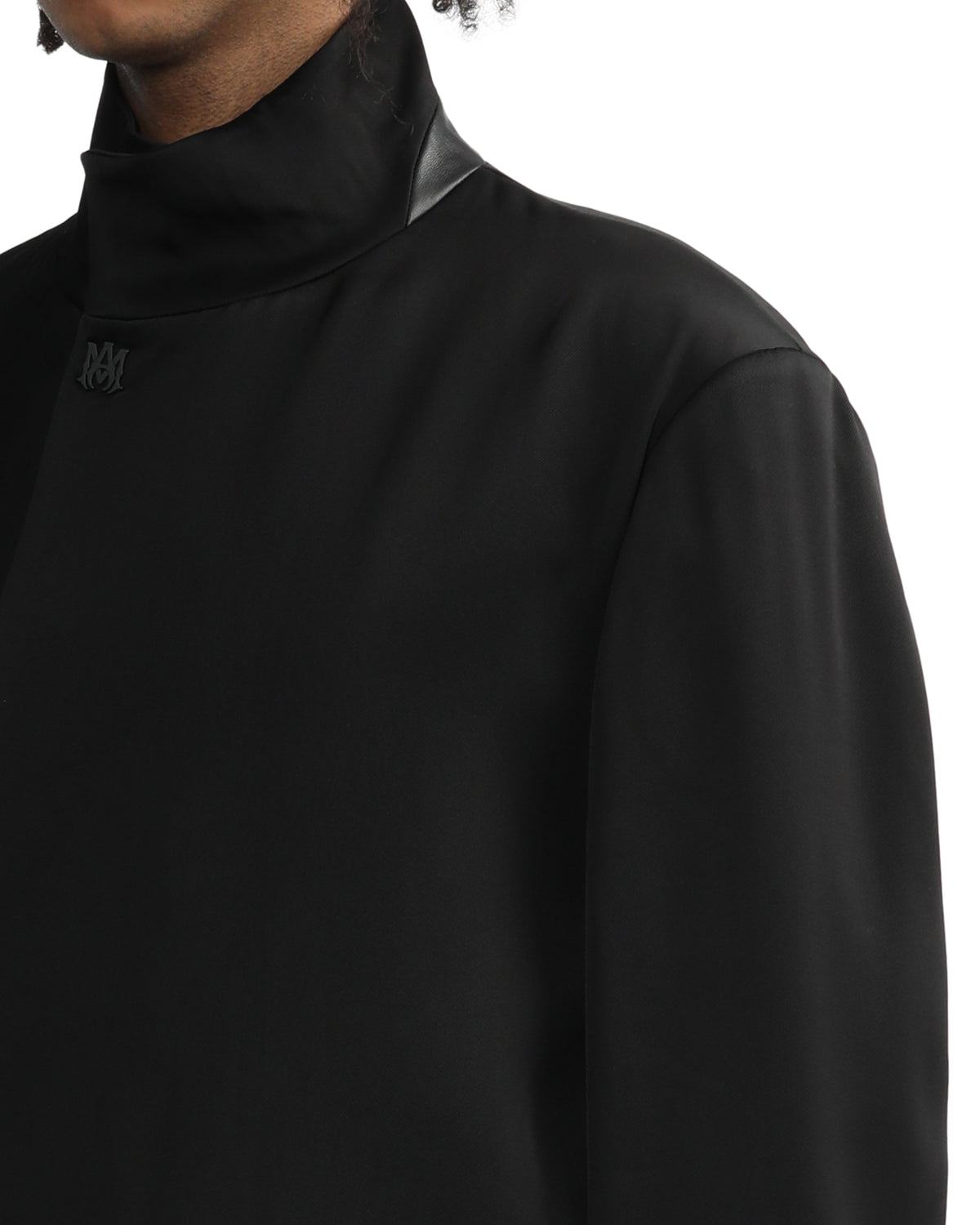 Stand collar blazer
