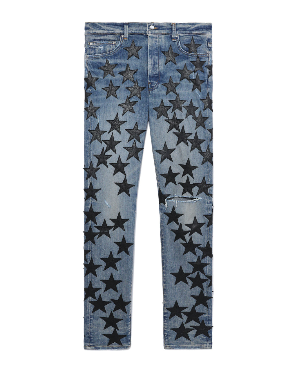 Chemist leather stars jeans