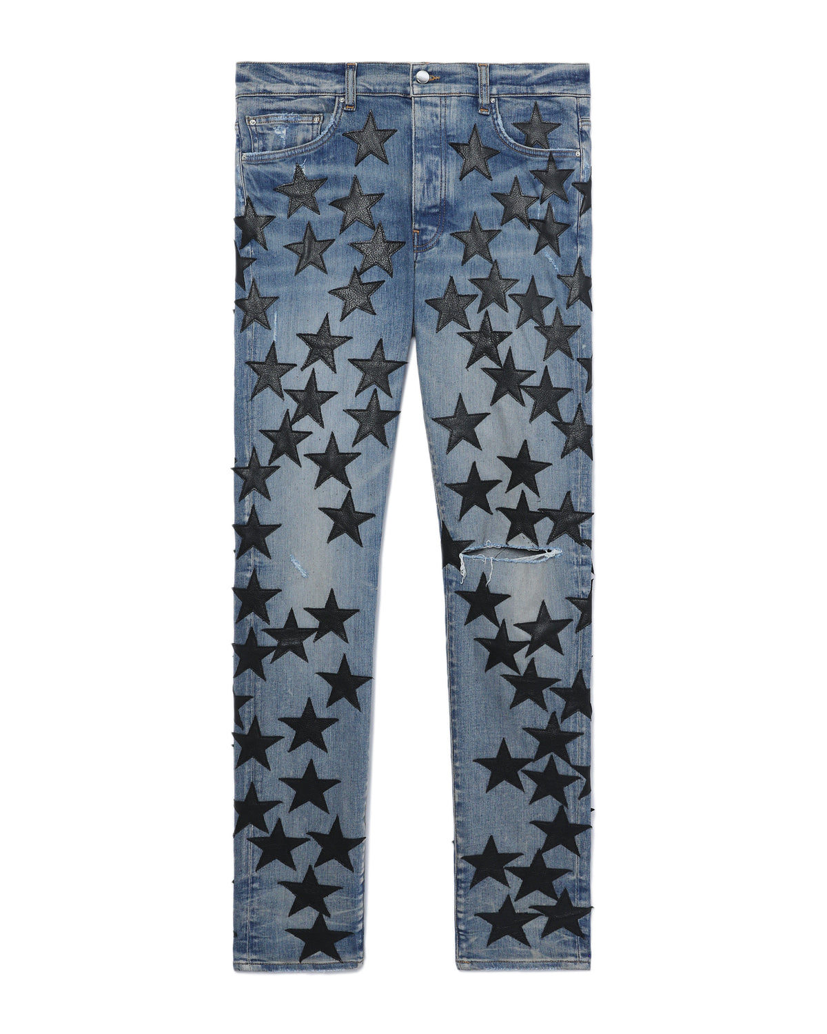 Chemist leather stars jeans