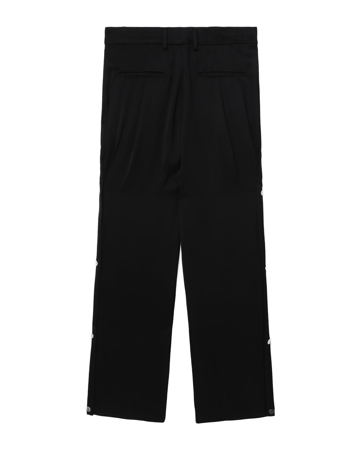 Side pleat snap pants