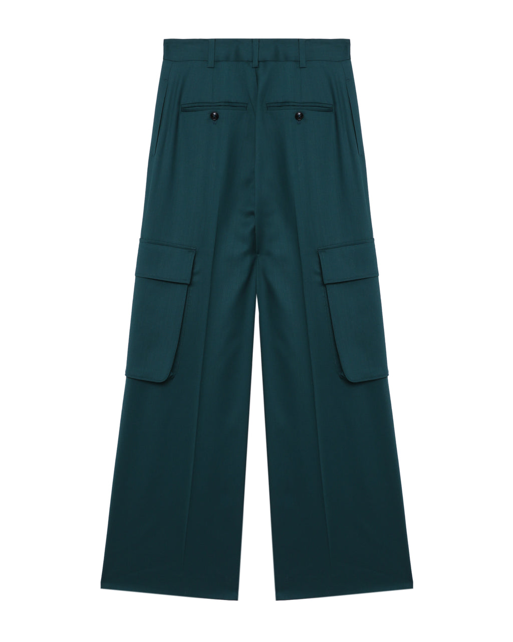 Wide pleated cargo pants