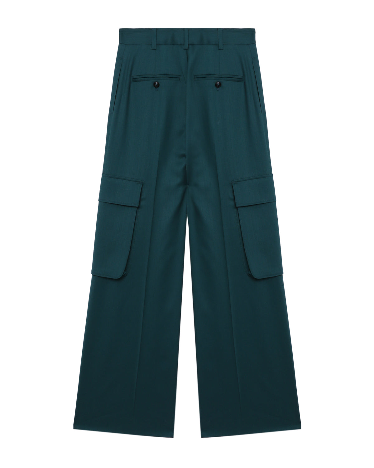 Wide pleated cargo pants