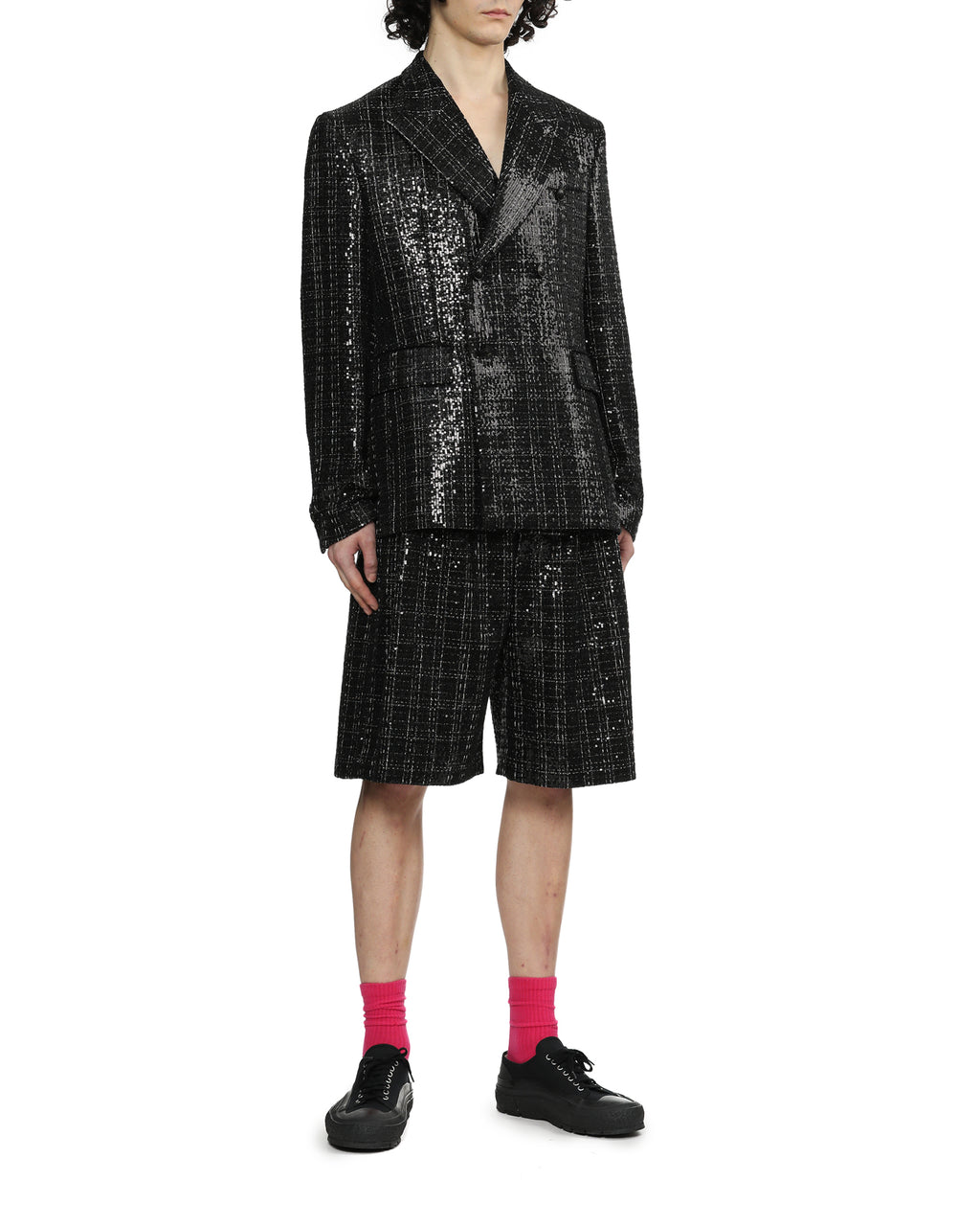 Sequin boucle shorts