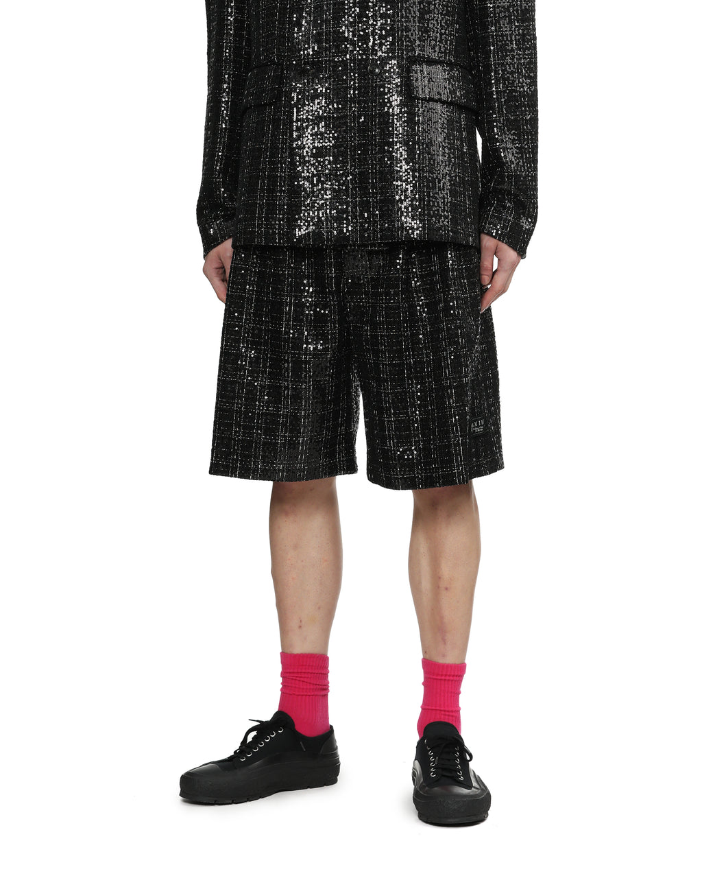 Sequin boucle shorts