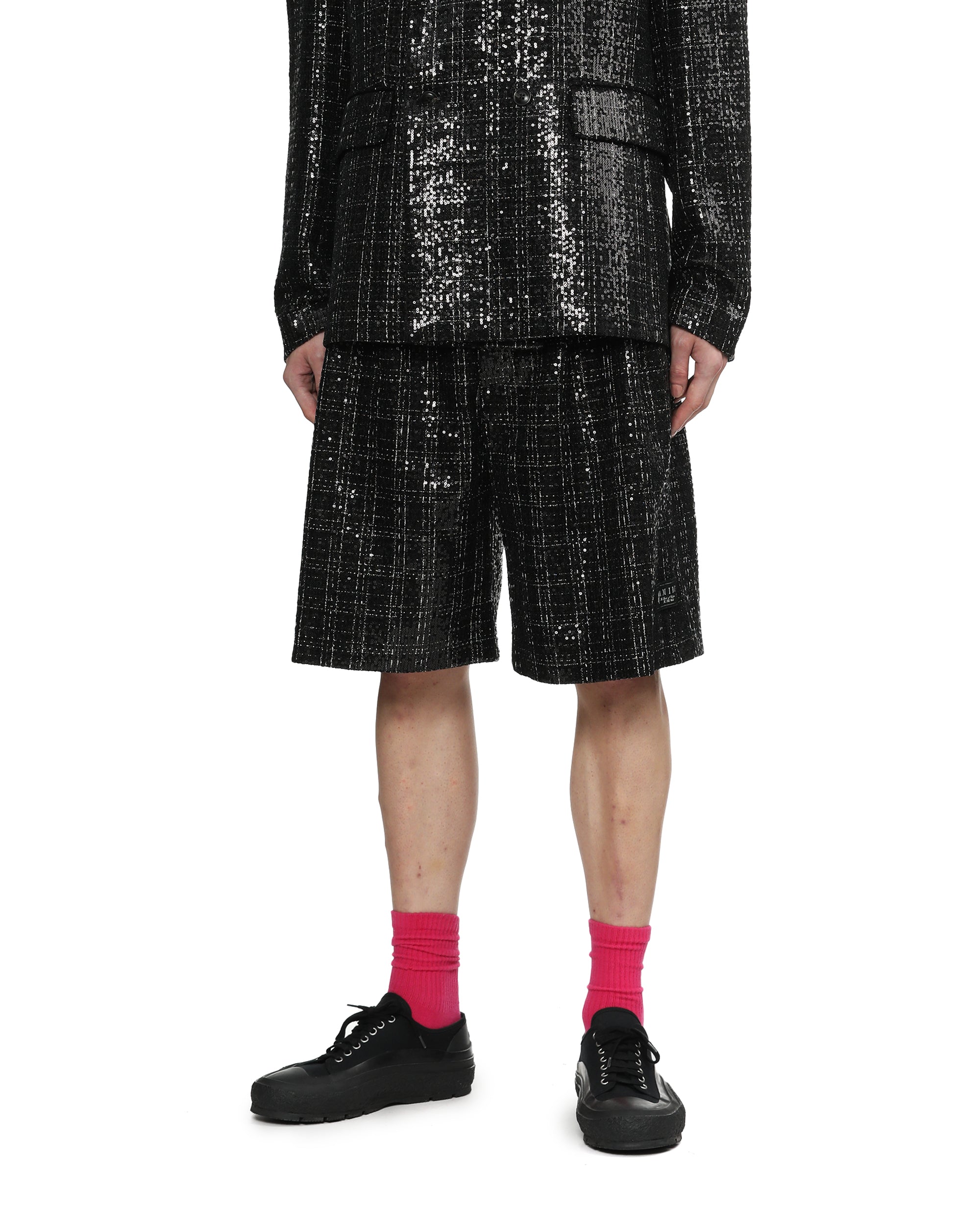 Sequin boucle shorts