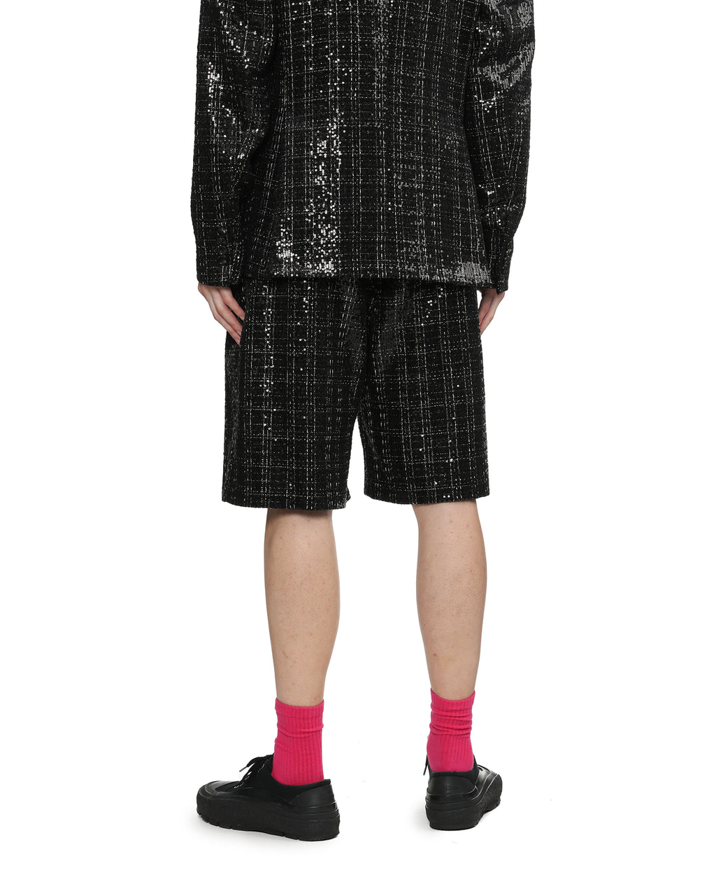 Sequin boucle shorts