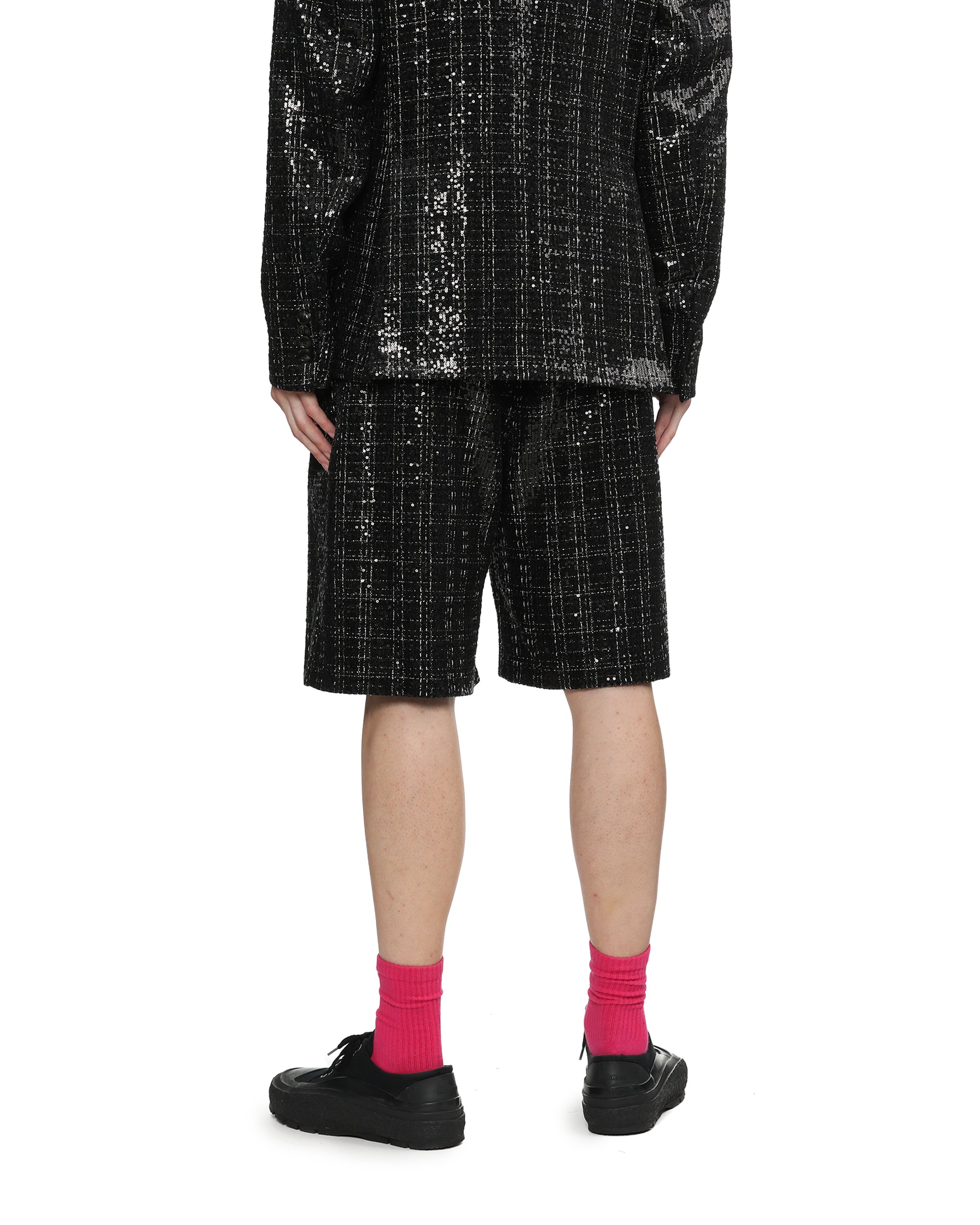Sequin boucle shorts