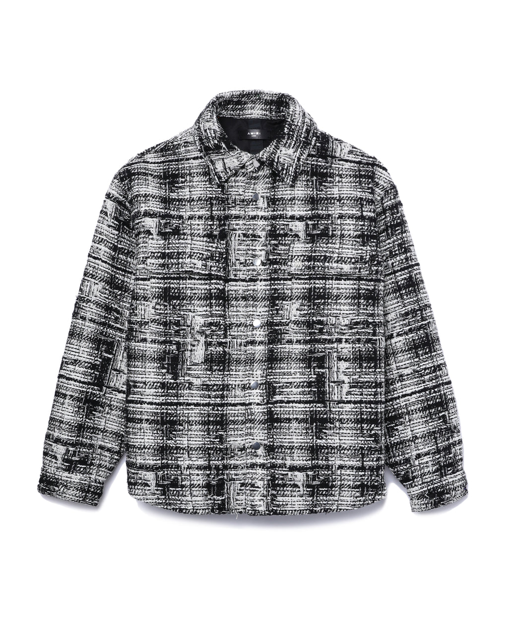 Tweed padded overshirt