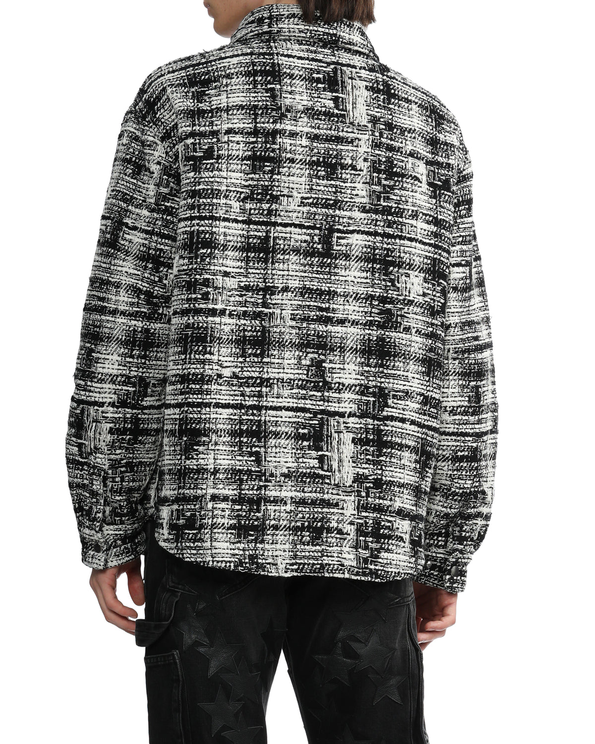 Tweed padded overshirt
