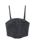 Denim bustier