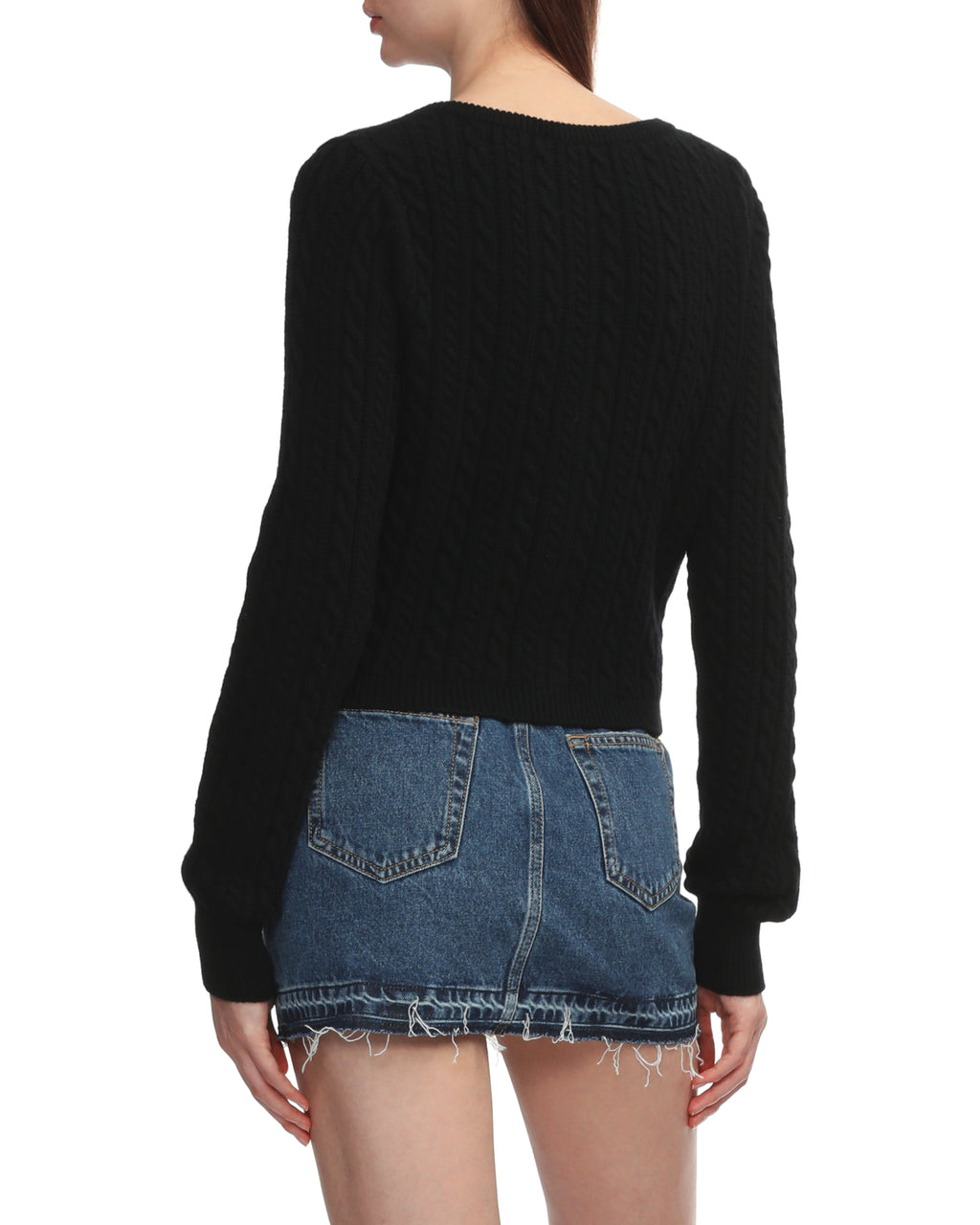 Wool blend knitted cardigan