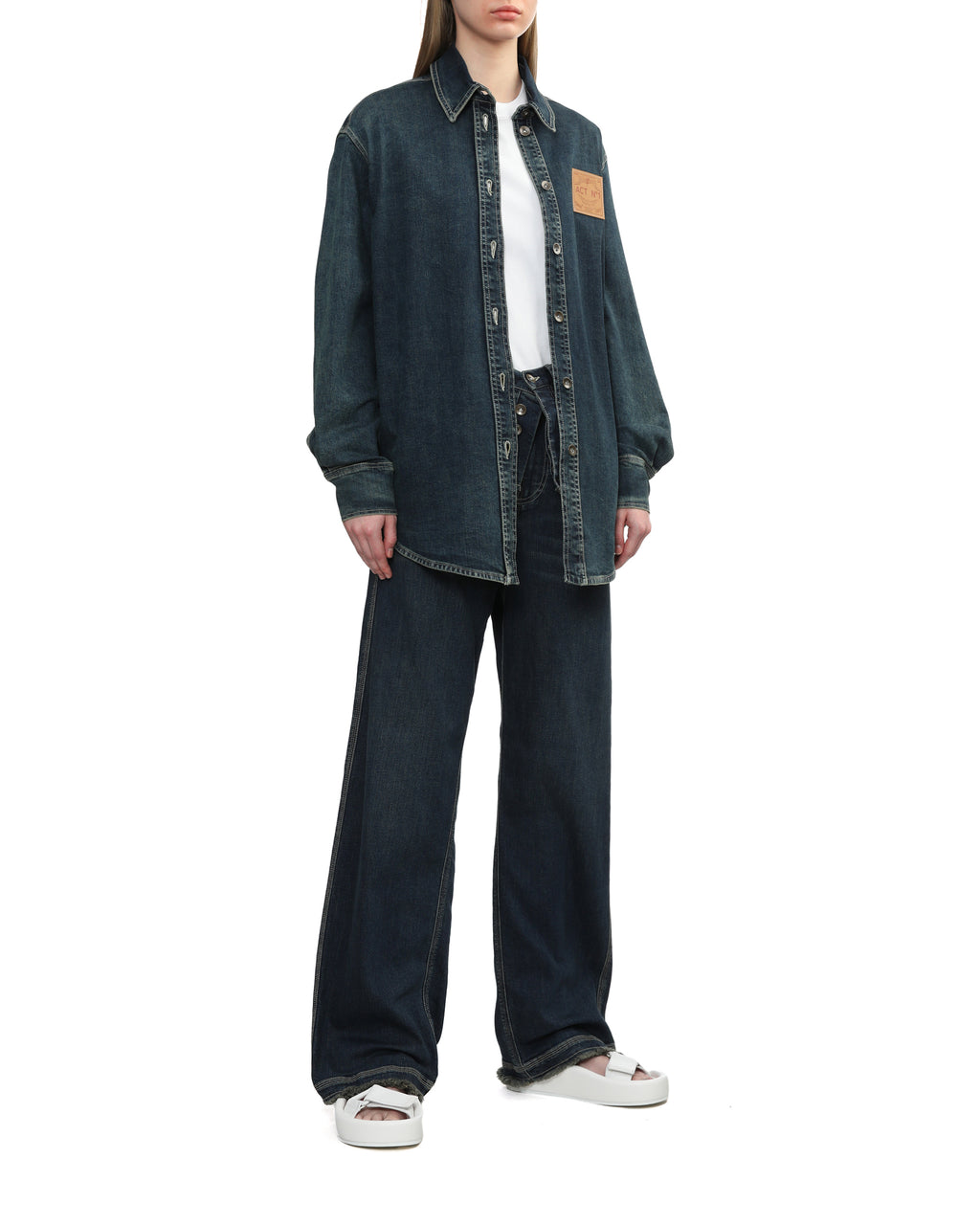 Layered jeans