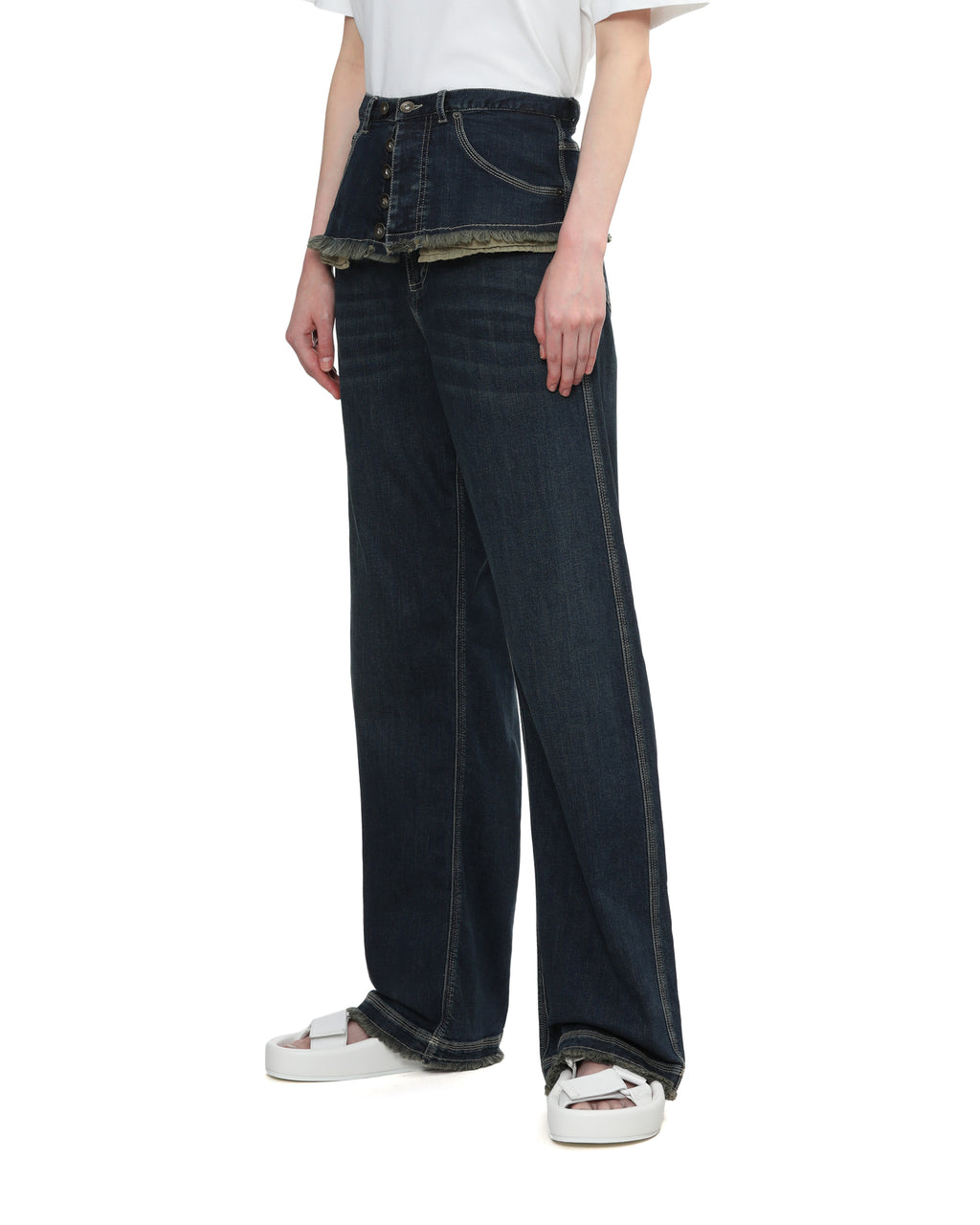 Layered jeans