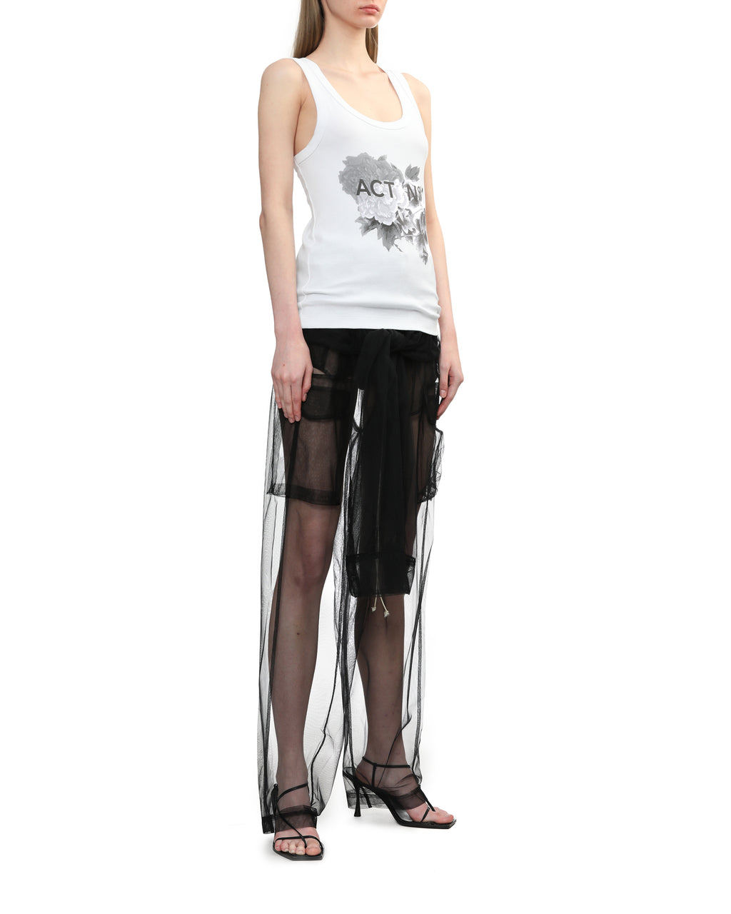 Tulle cargo pants