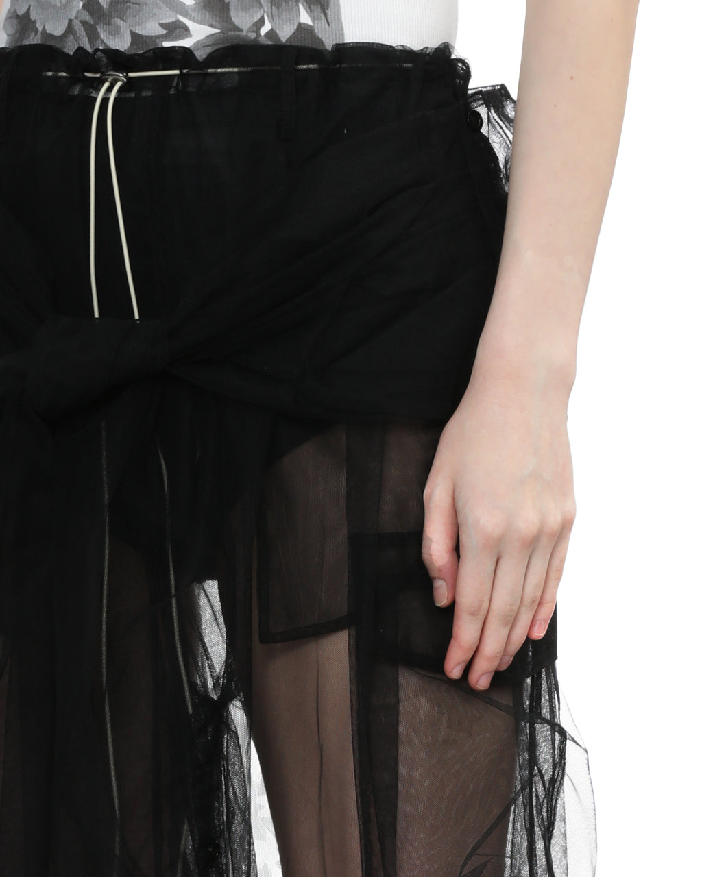 Tulle cargo pants