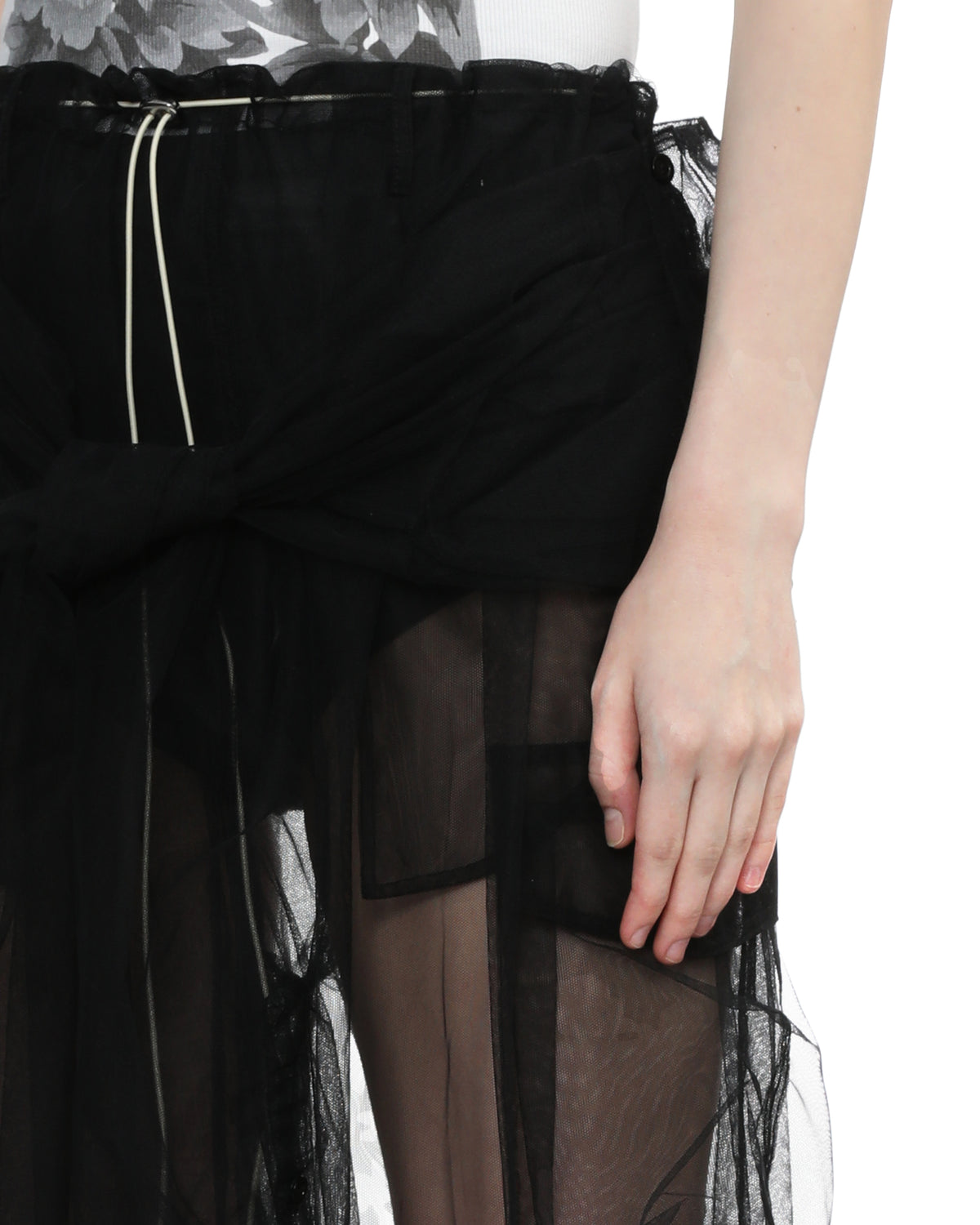 Tulle cargo pants
