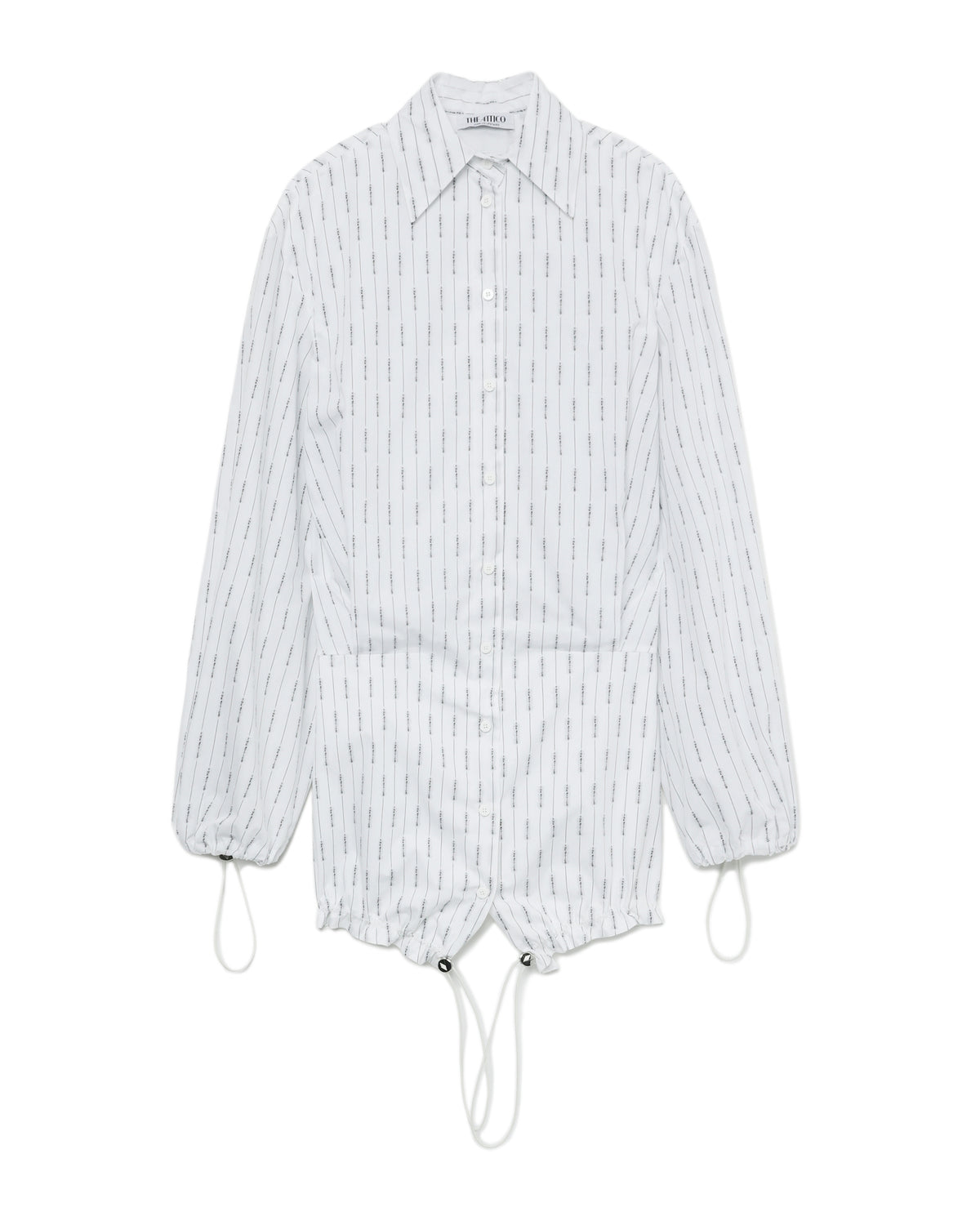 Striped logo mini dress