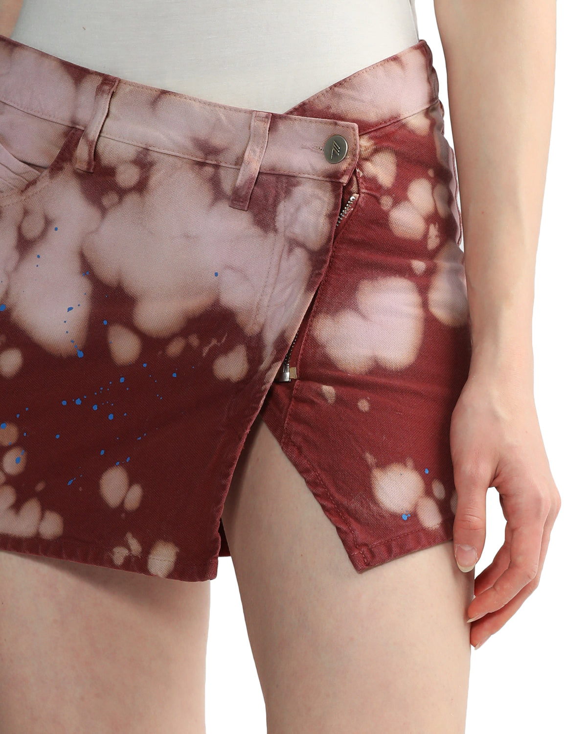 Eudra pink and Bordeaux mini skirt