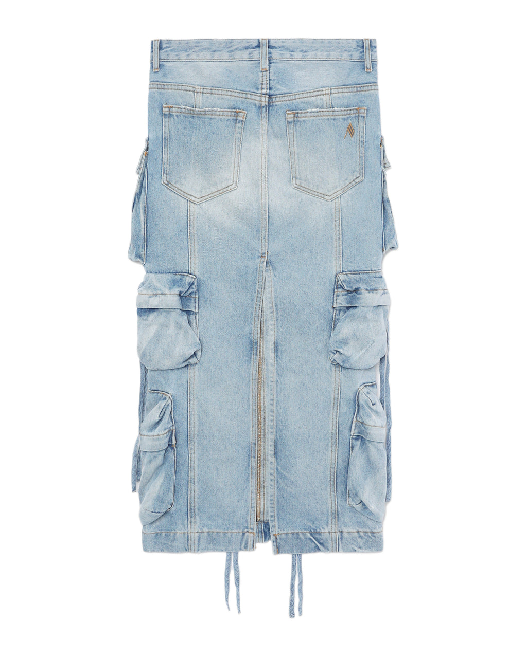 Midi denim skirt
