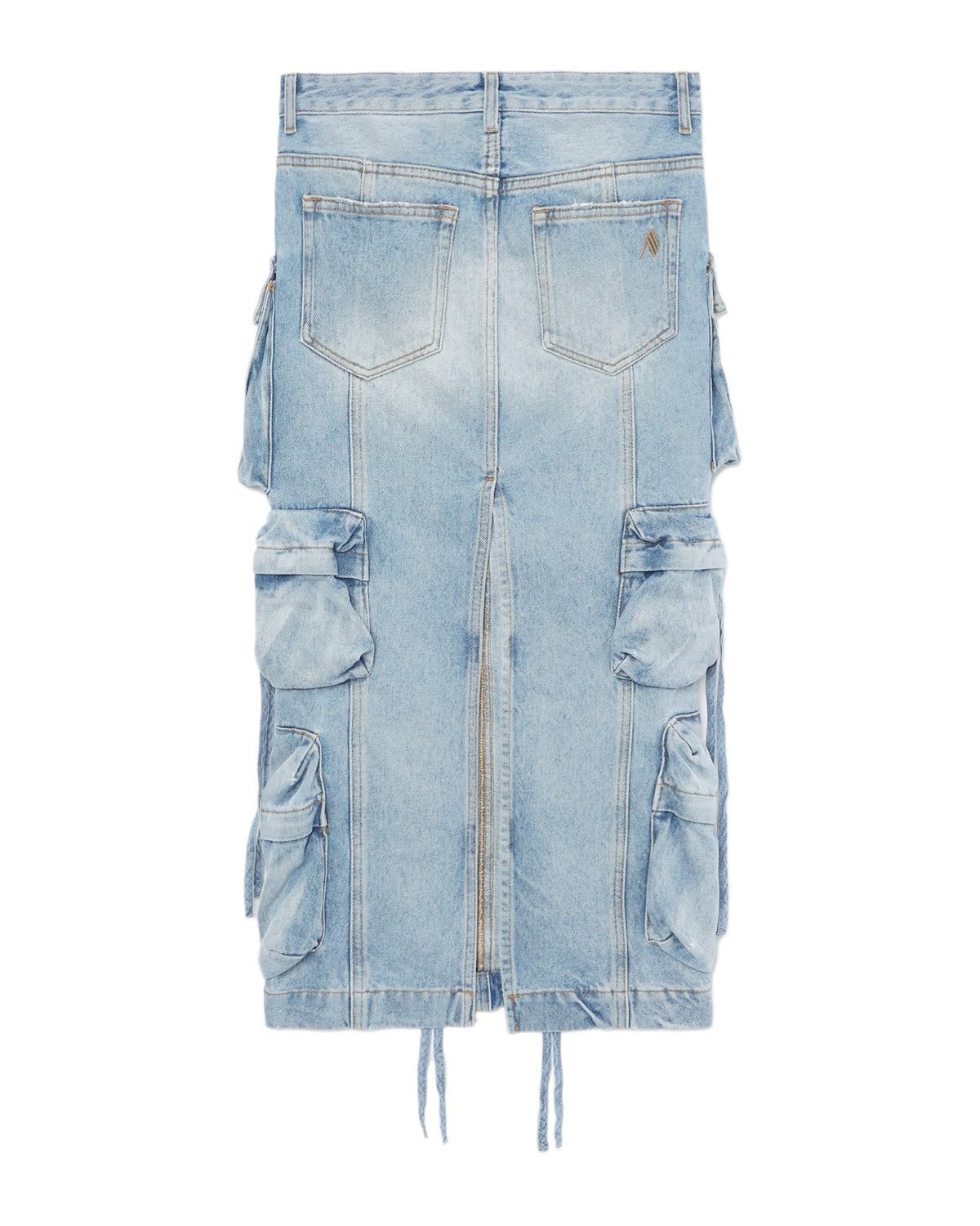 Midi denim skirt
