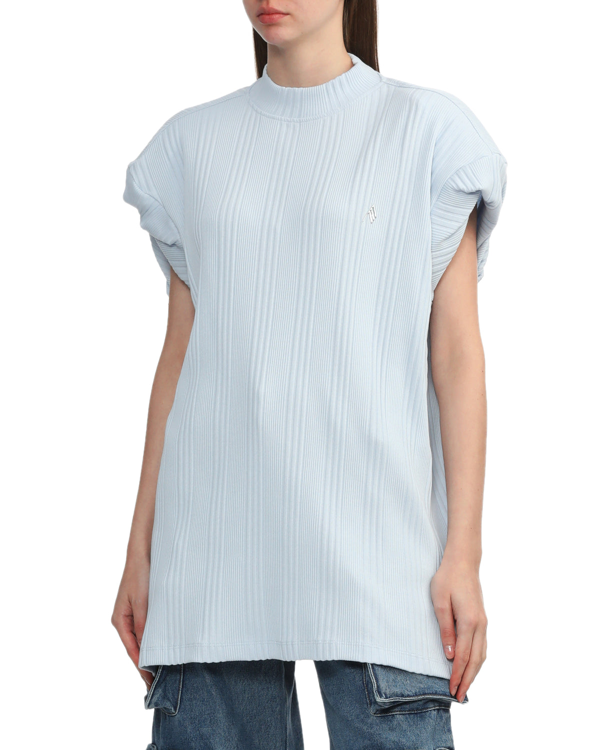 Logo cap sleeve tee