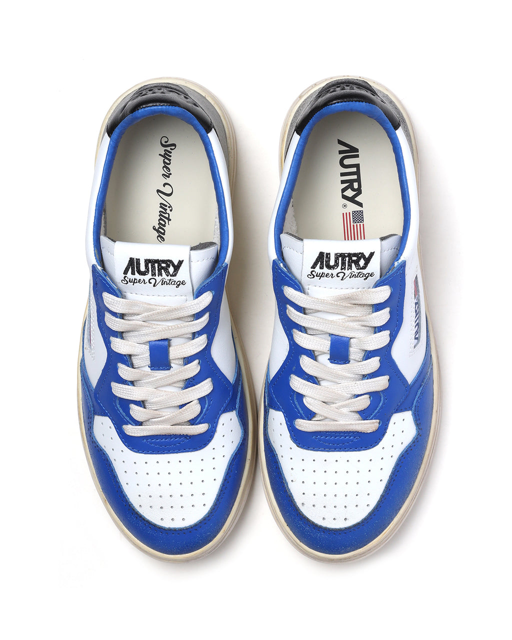 Super vintage low leather sneakers