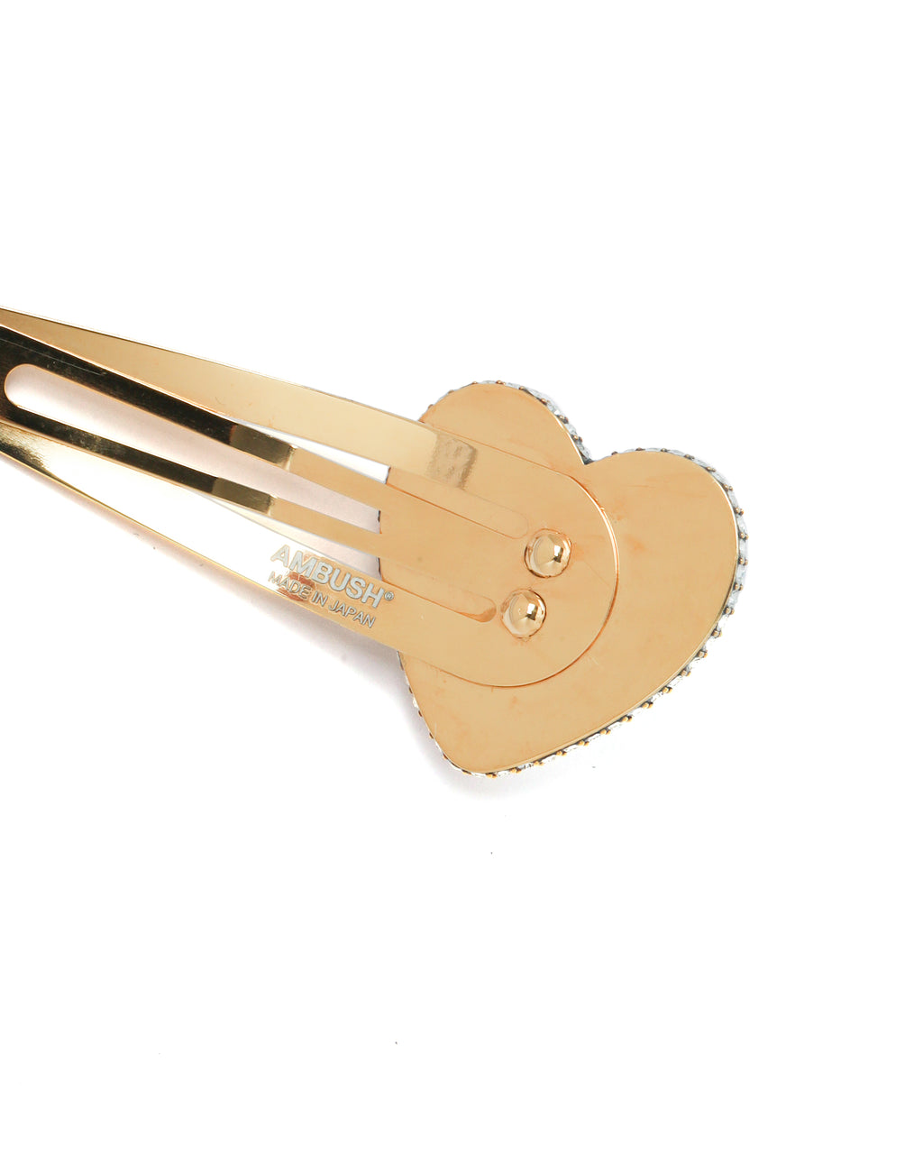 Pearl heart hair clip