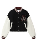 Cropped varsity jacket