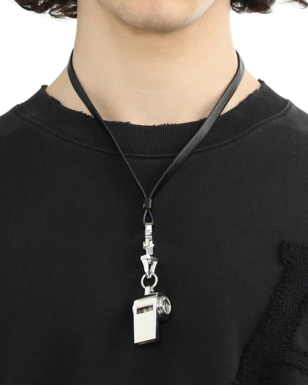 Whistle leather necklace