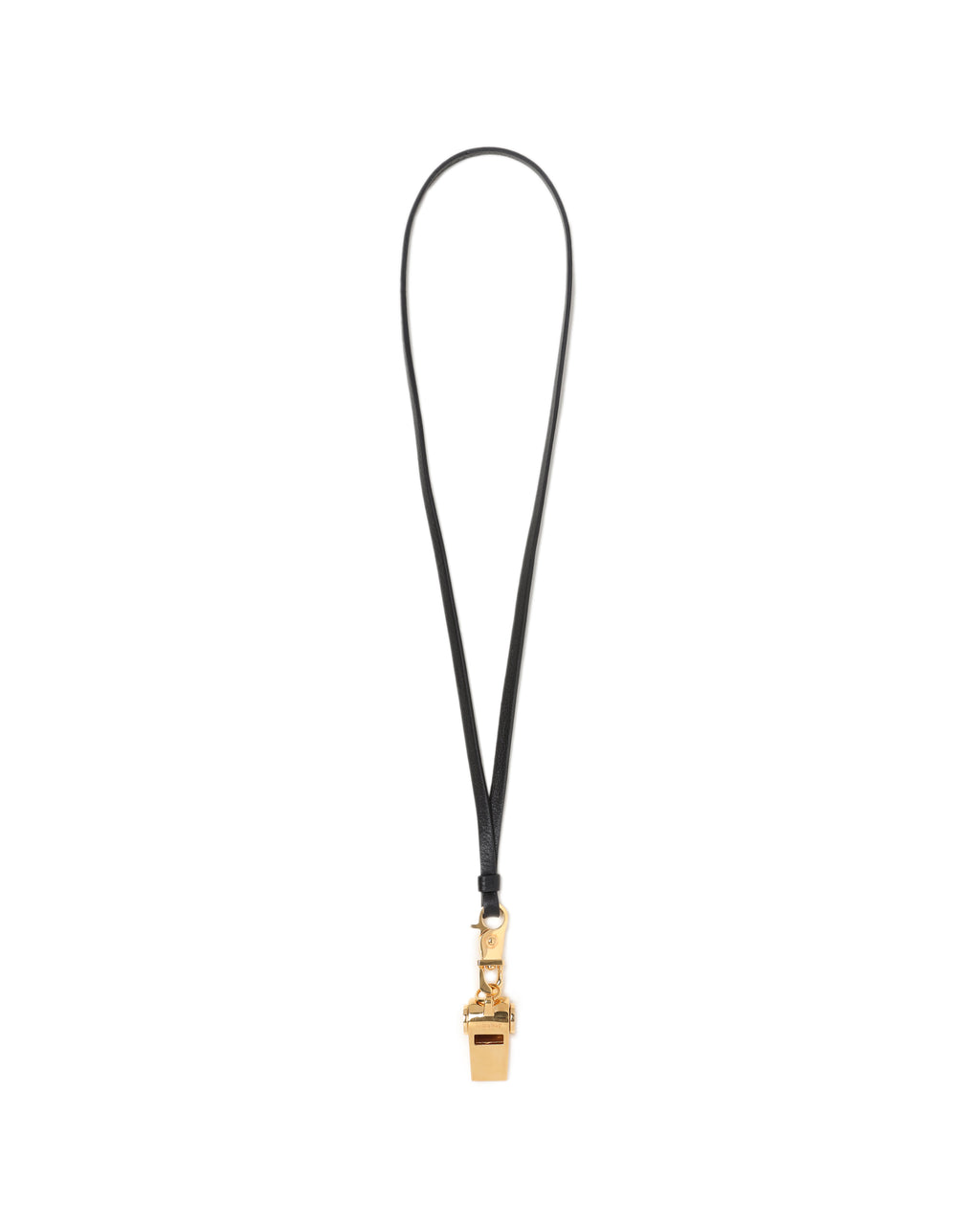 Whistle leather necklace