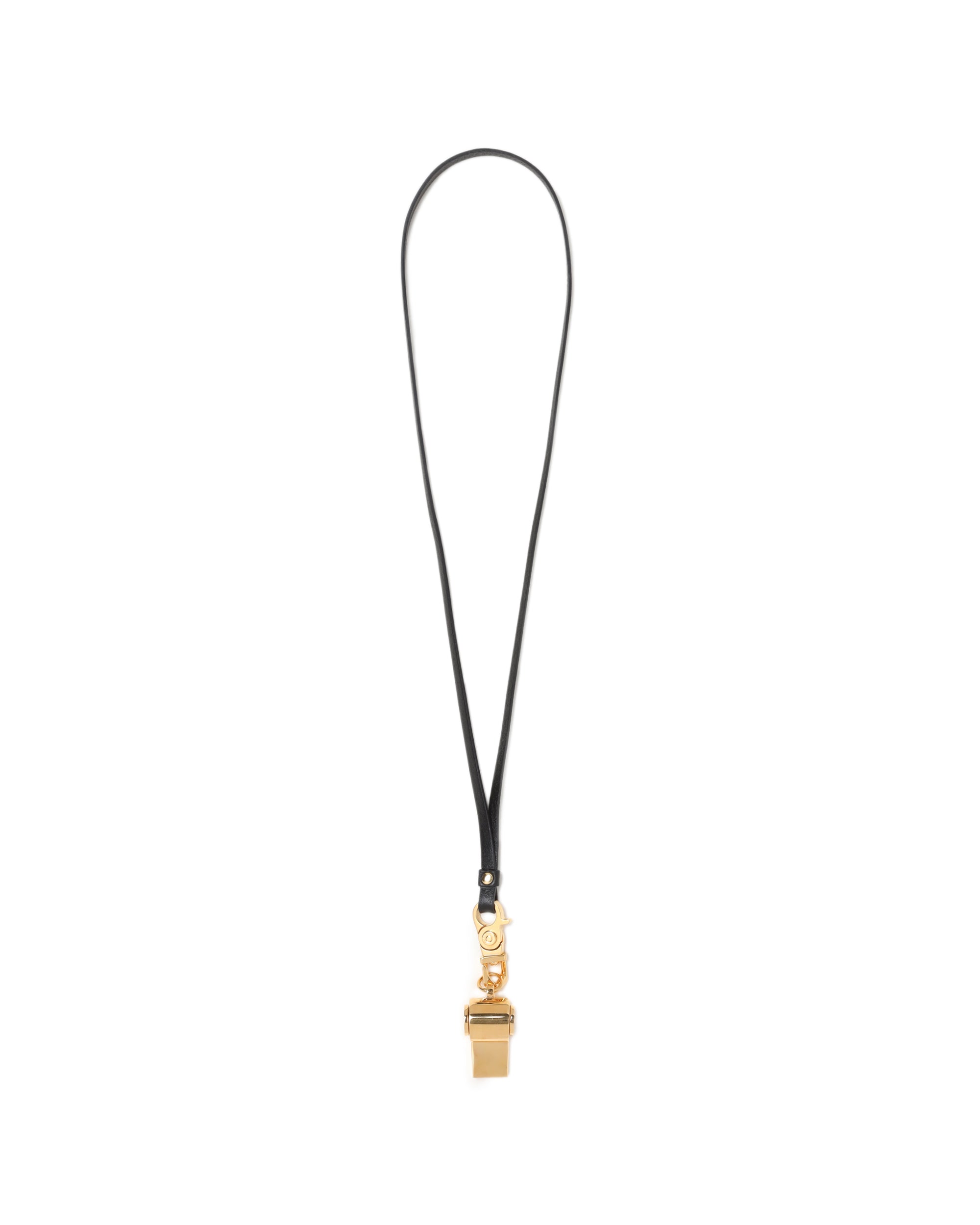 Whistle leather necklace