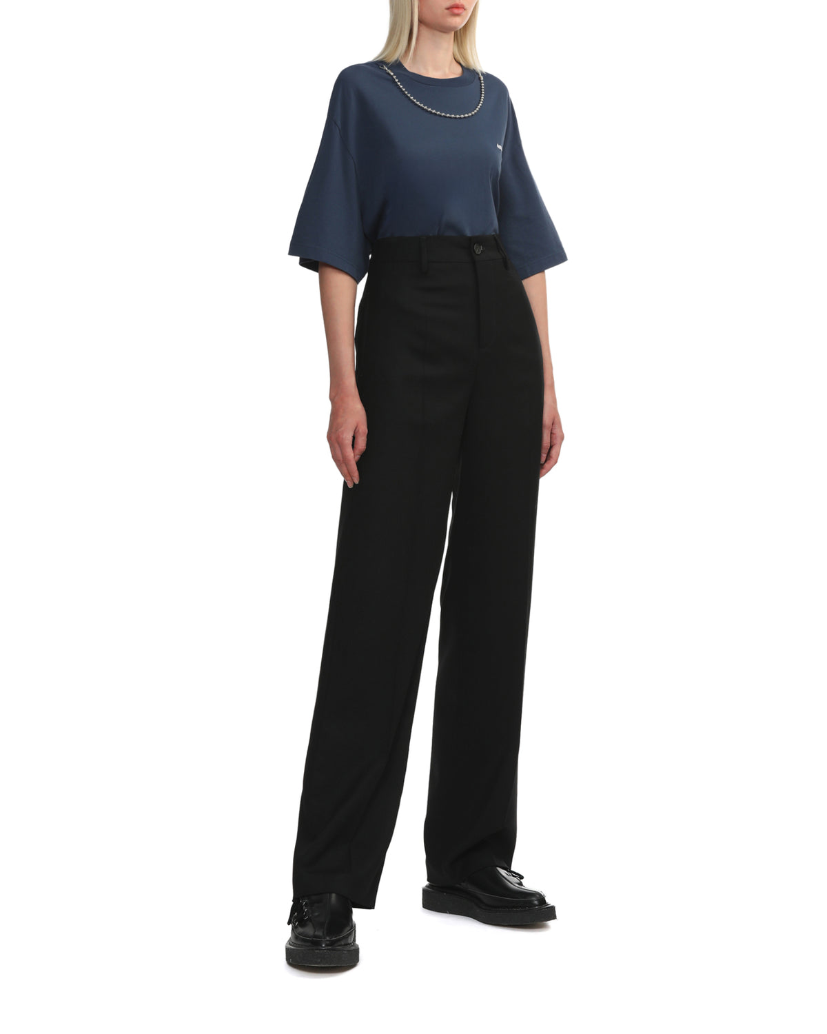 Pleated suit pants