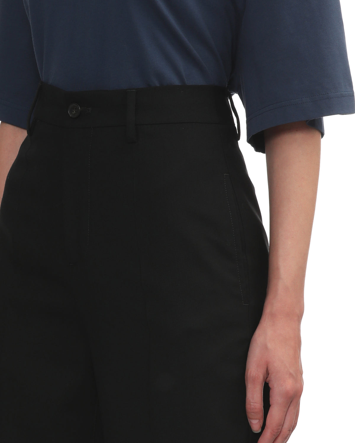 Pleated suit pants