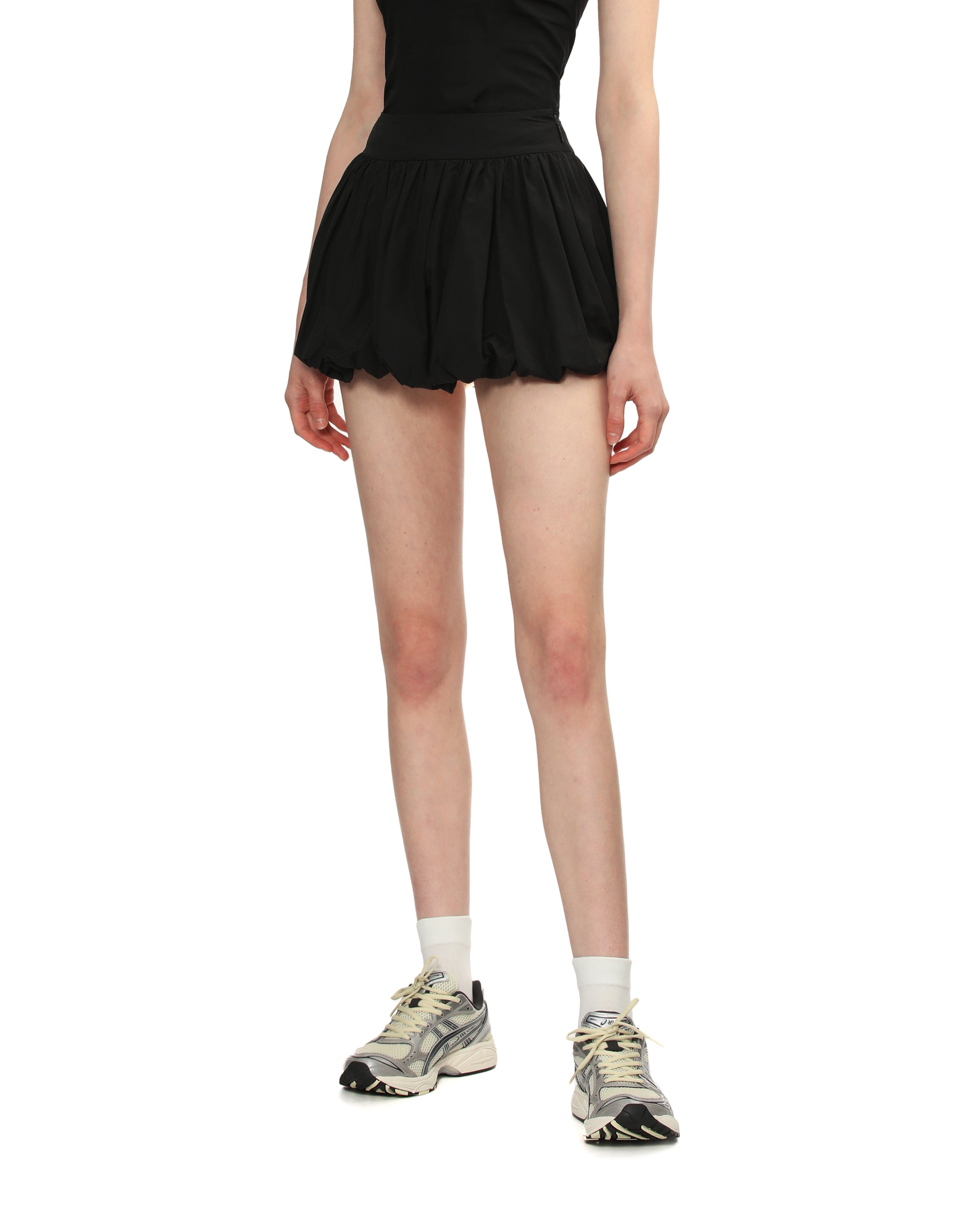 Puff-hem skirt