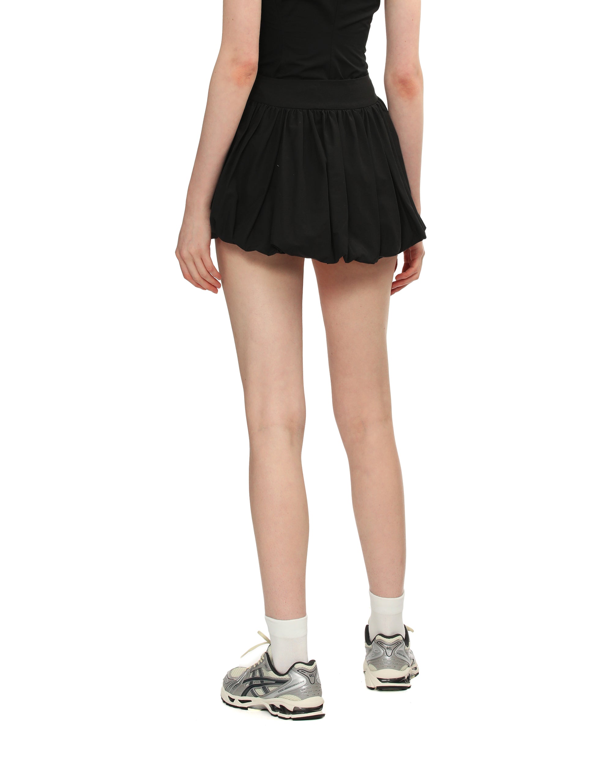 Puff-hem skirt
