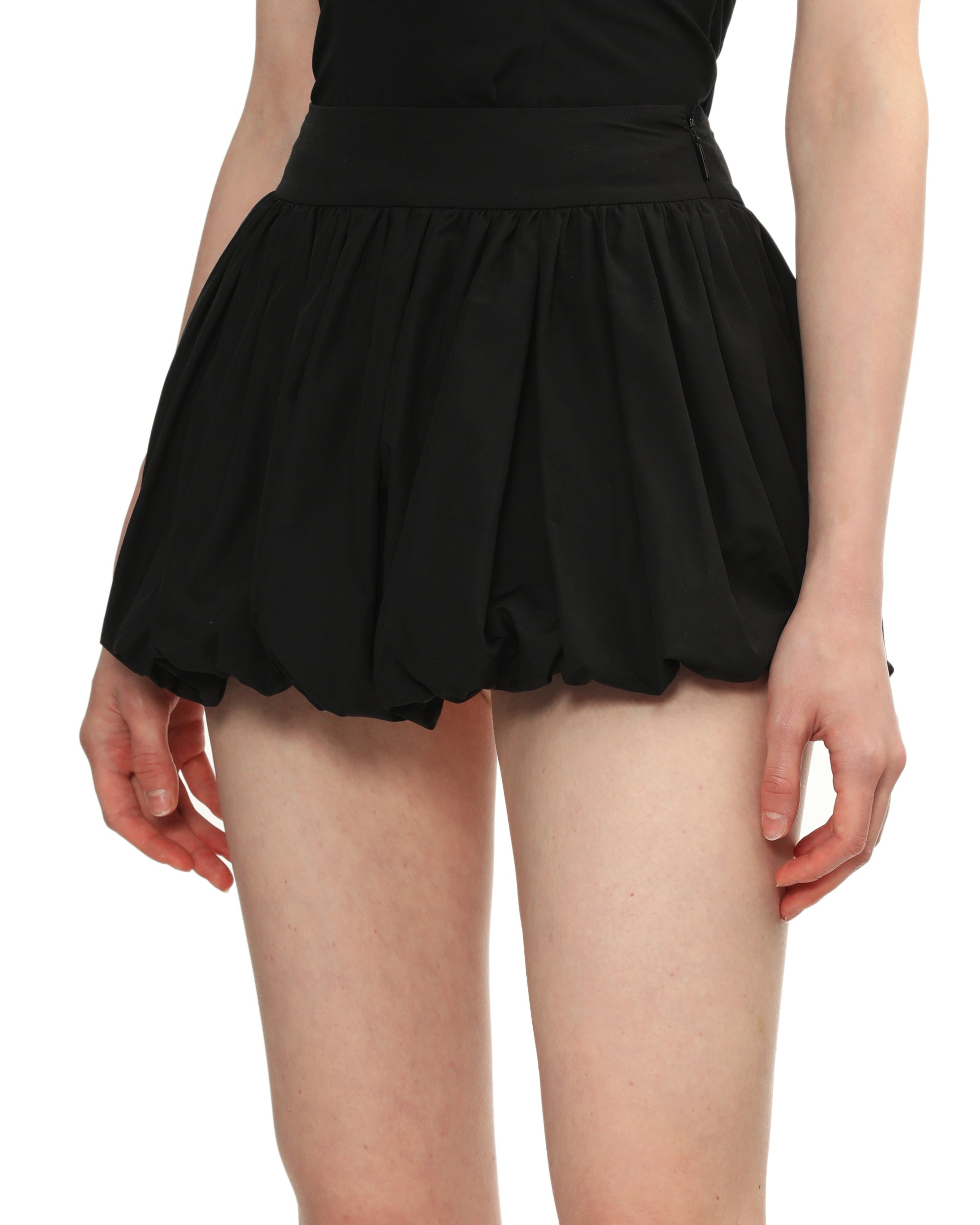 Puff-hem skirt