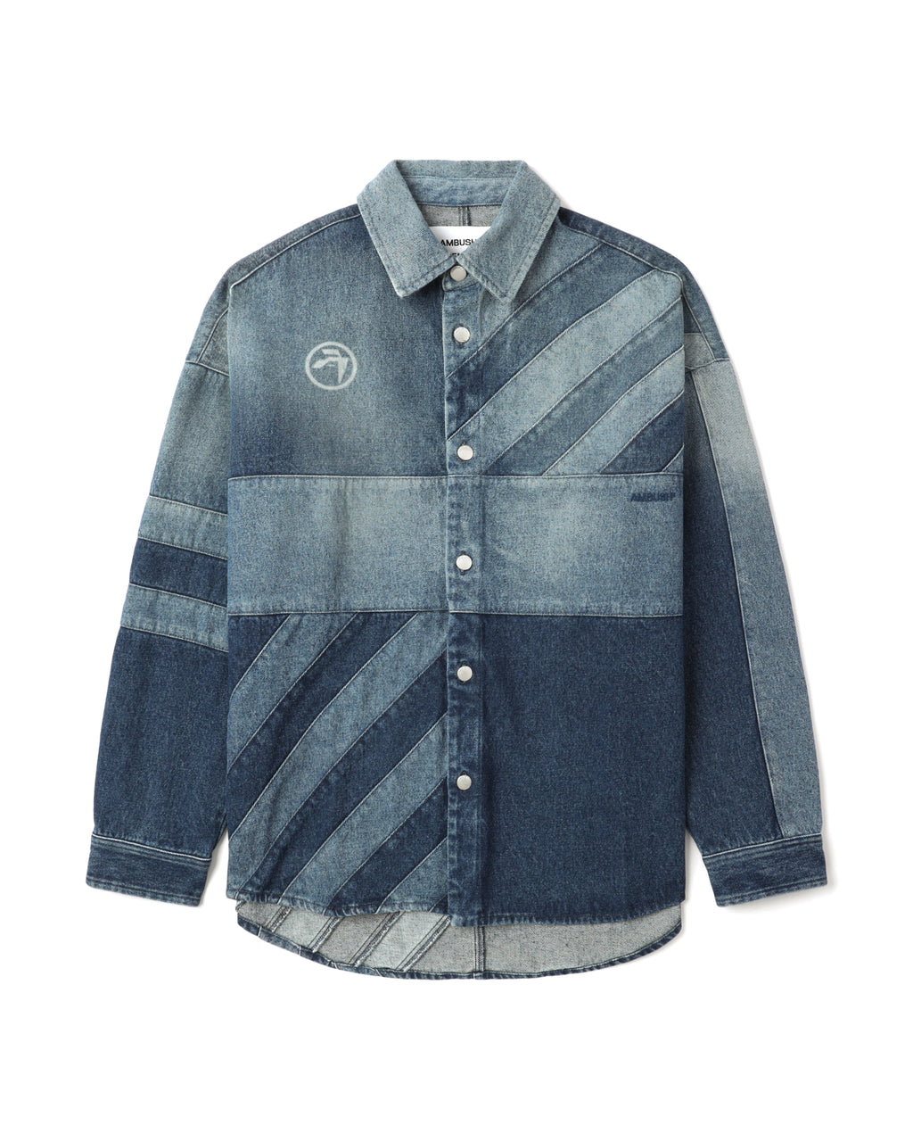 Patchwork denim shirt