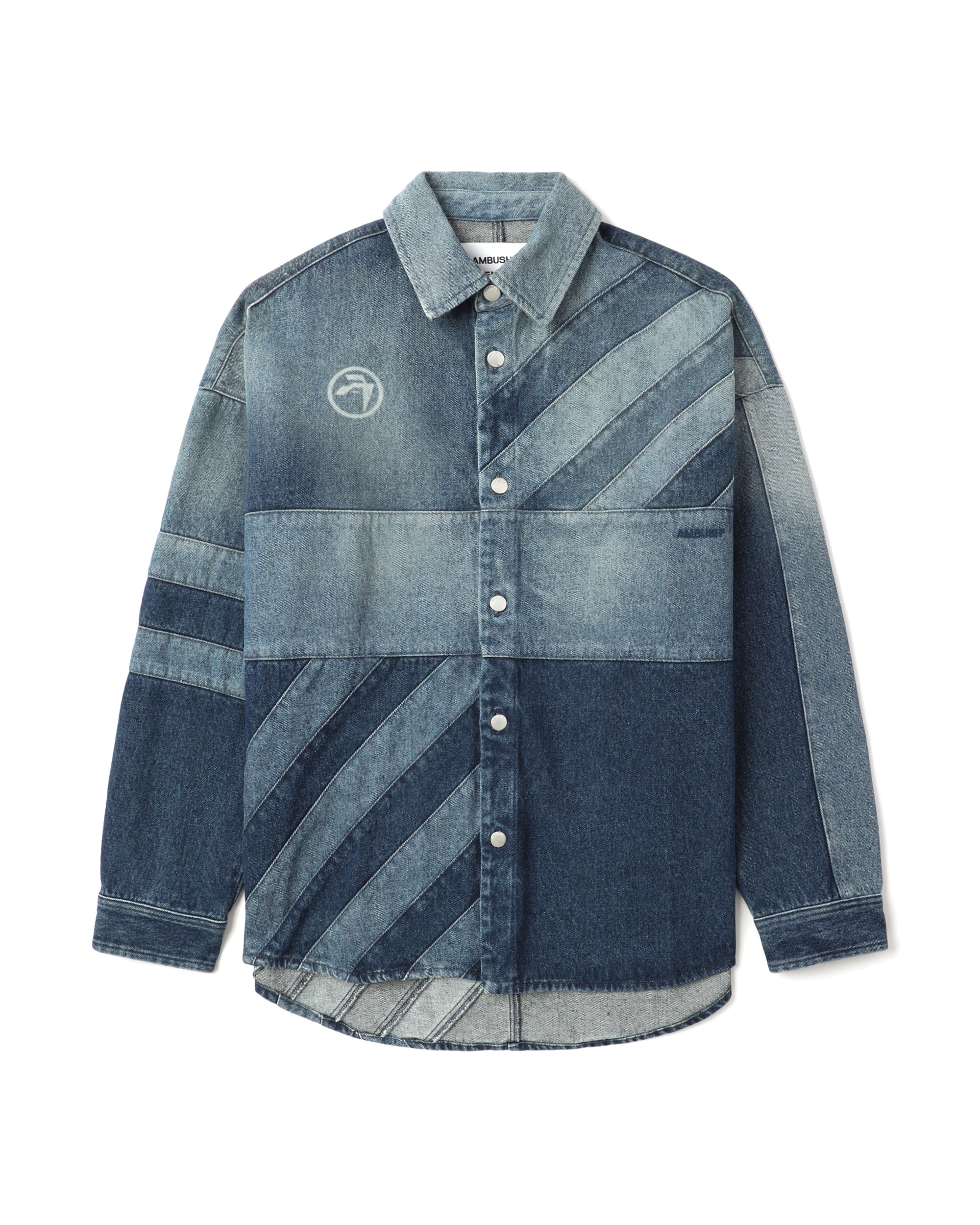 Patchwork denim shirt