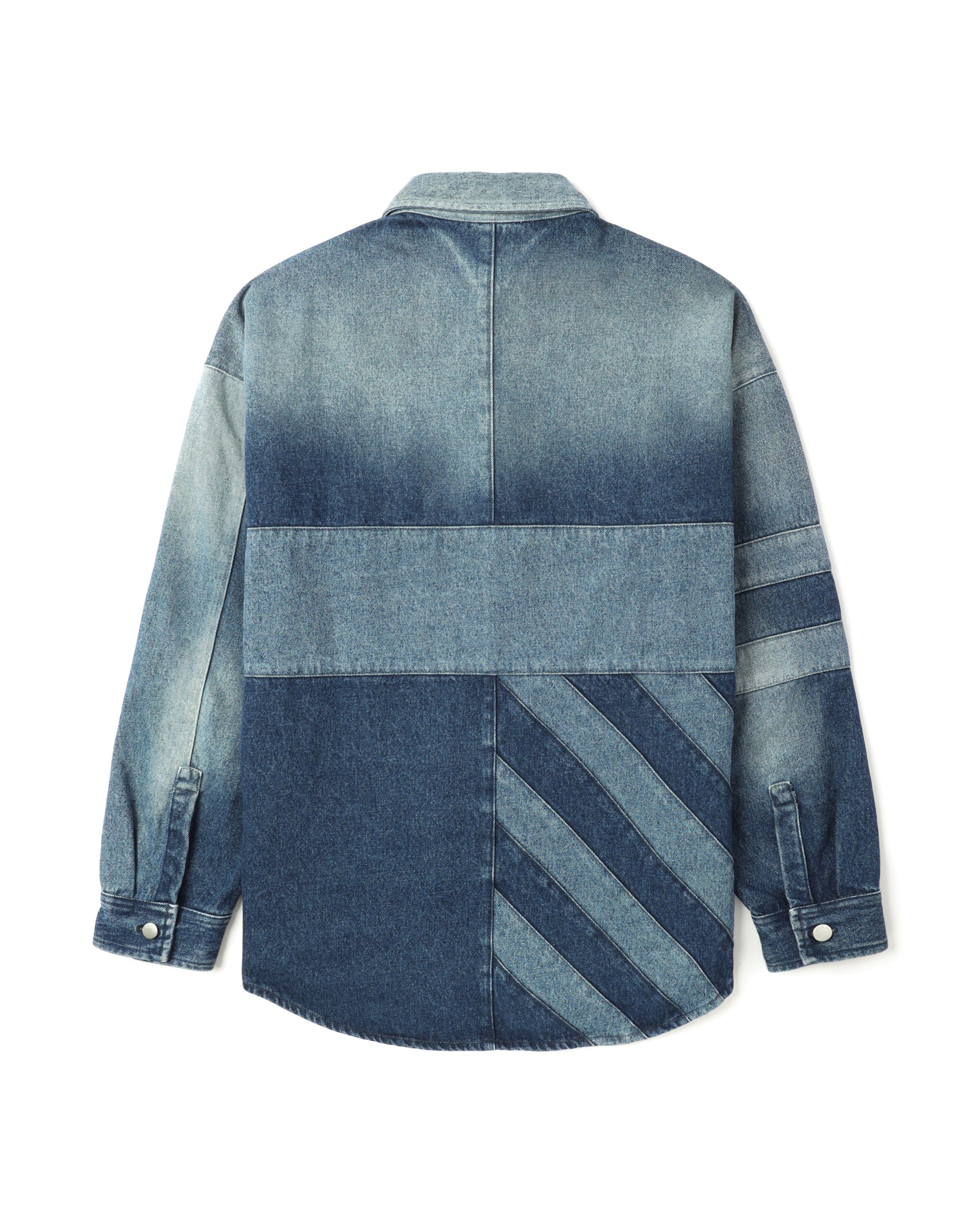 Patchwork denim shirt