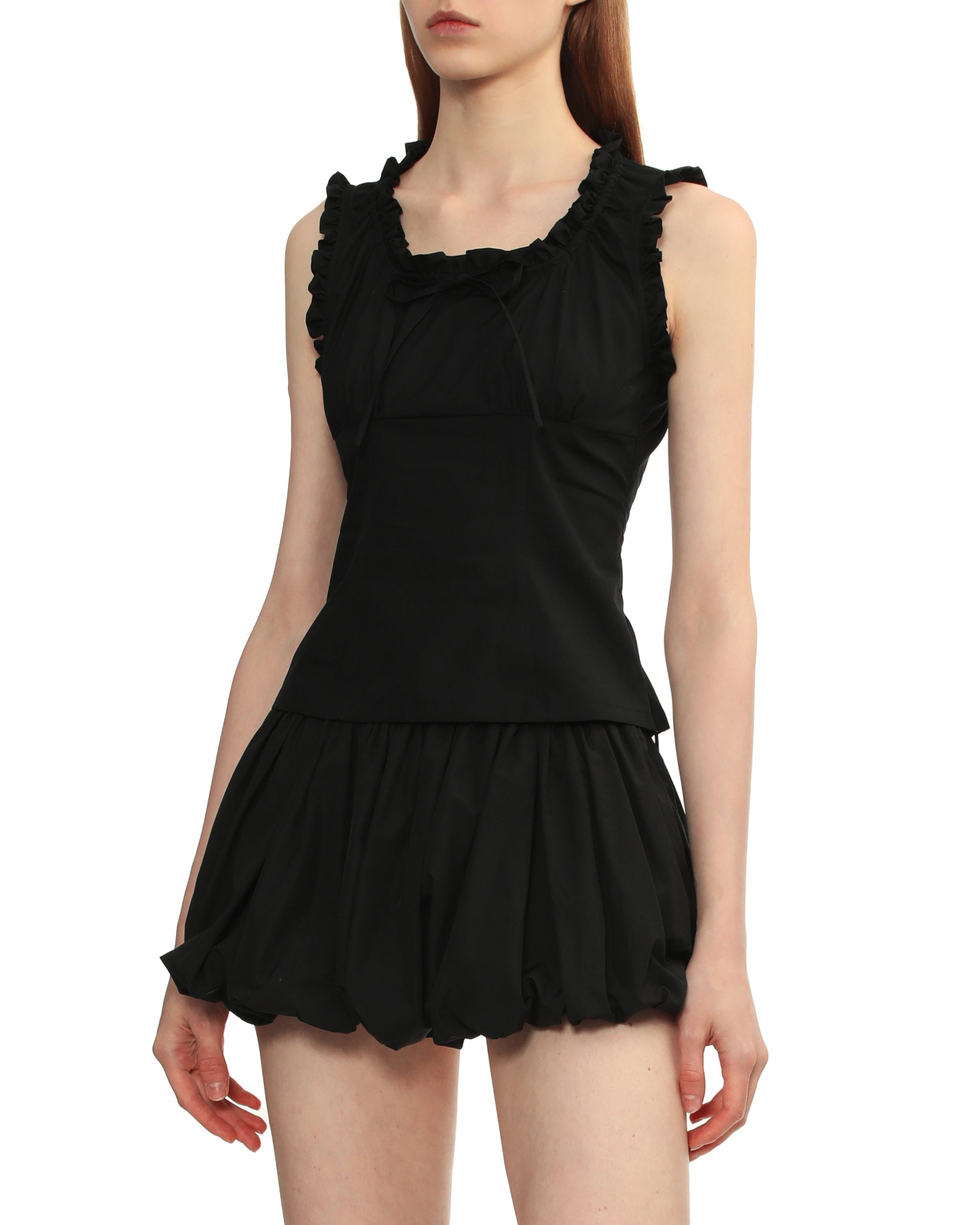 Ruffled tank top