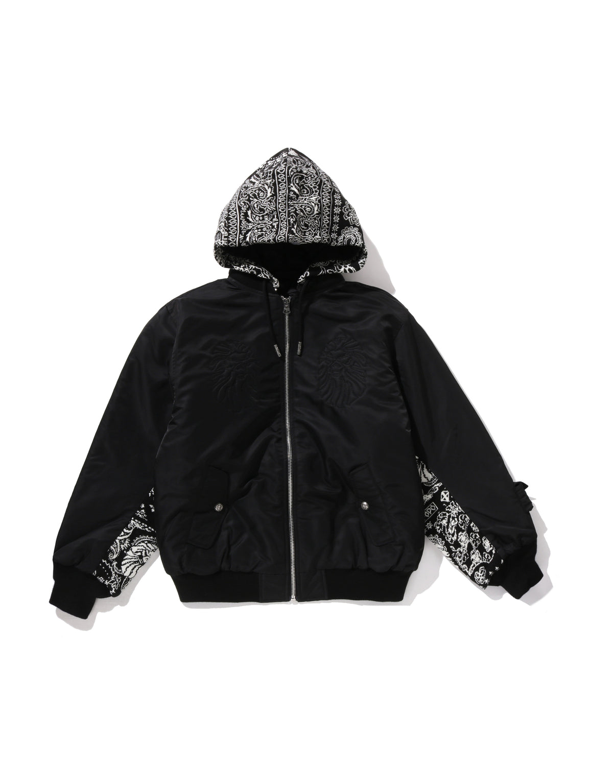Knit Paisley Trimmed MA-1